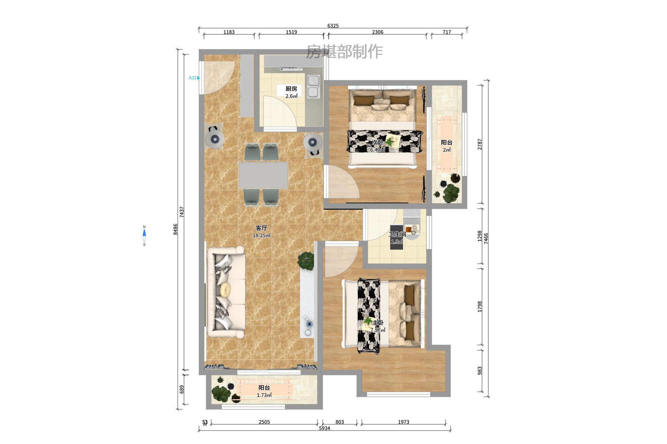 中建桂苑室內(nèi)圖2