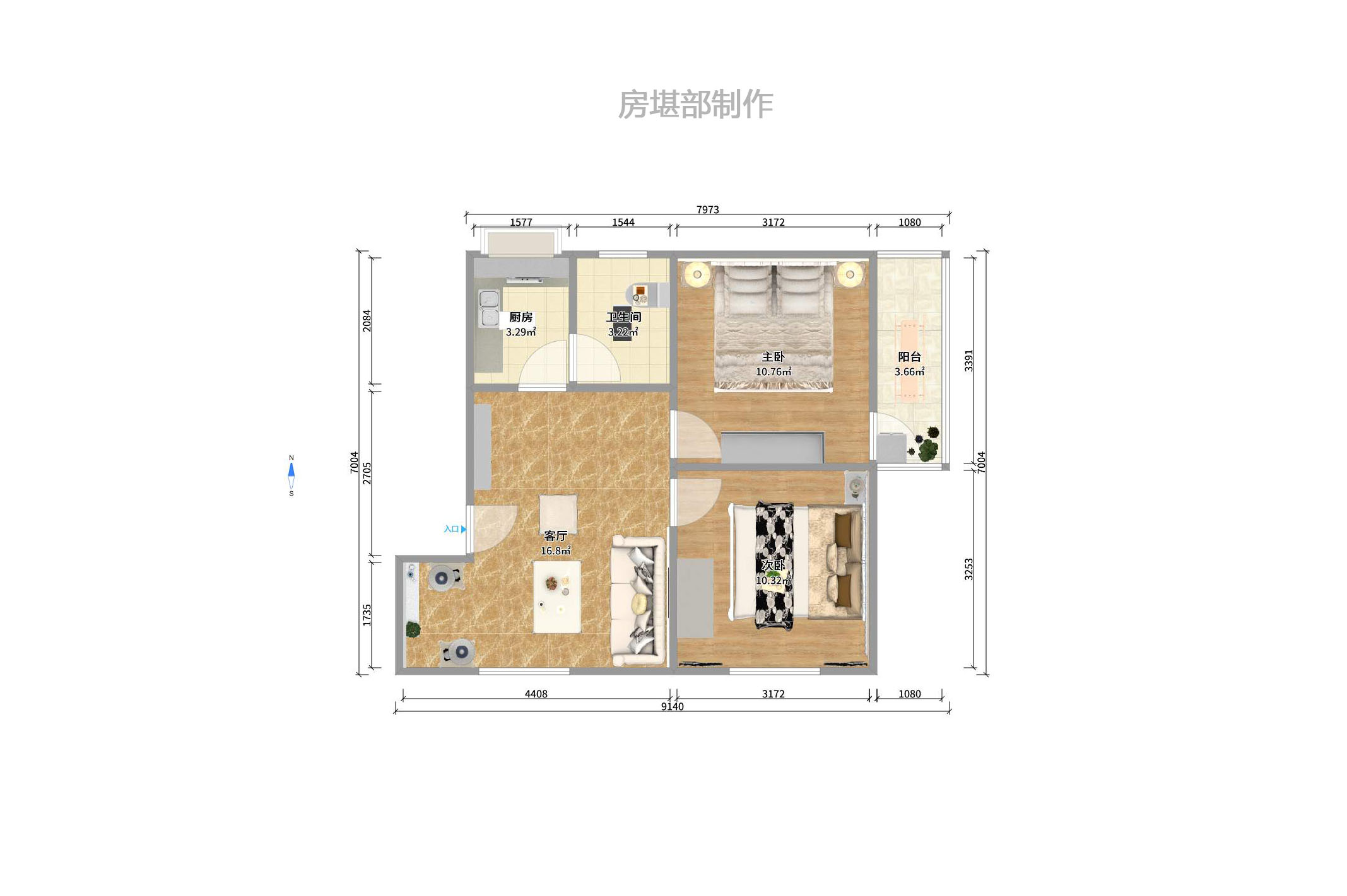 中建五局信和苑一区室内图2