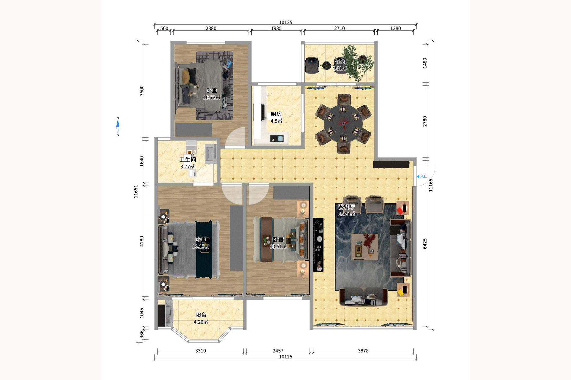 四季美景一、二期 四季美景一、二期室内图2