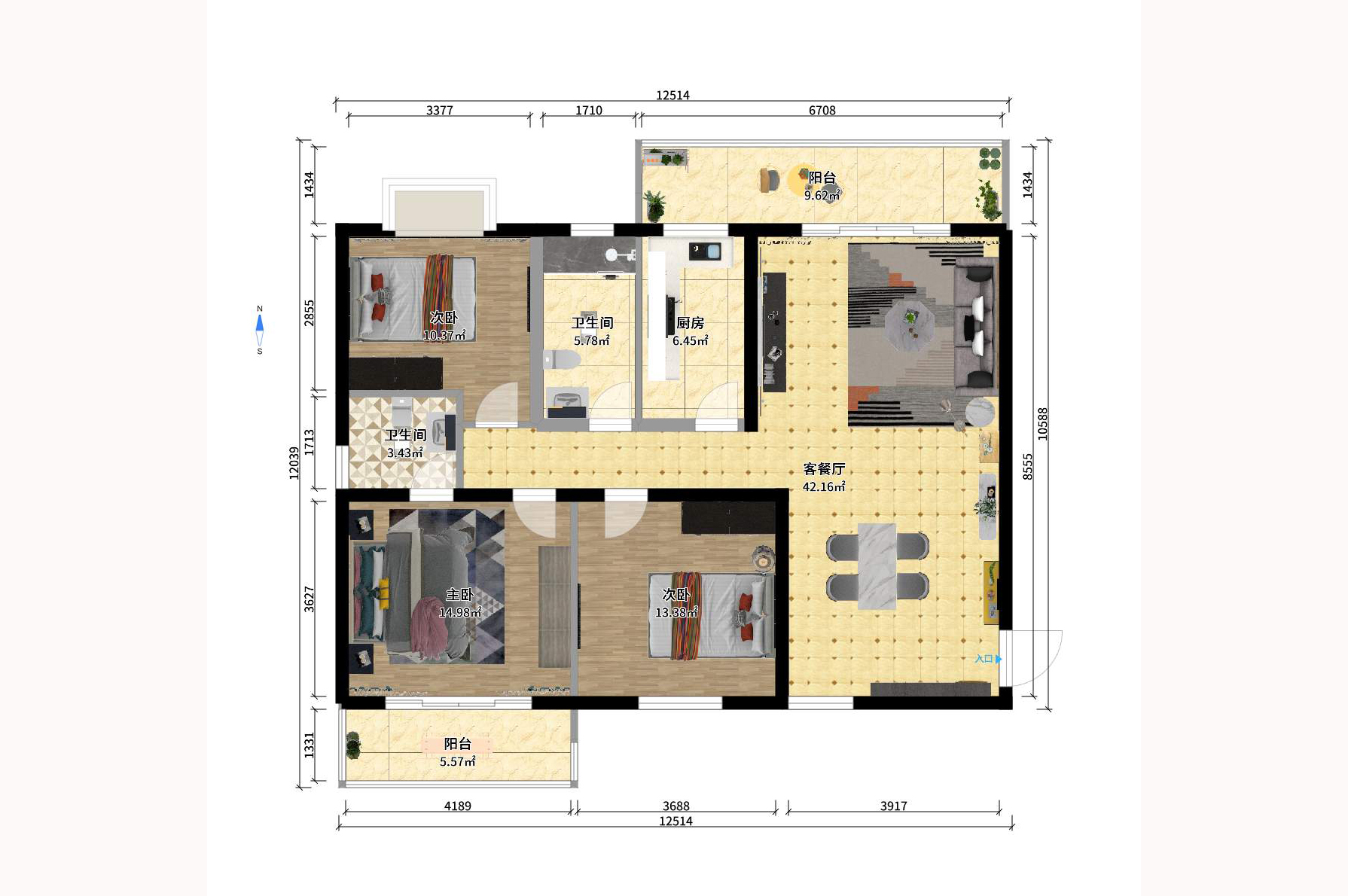 麓谷加州阳光 麓谷加州阳光室内图2