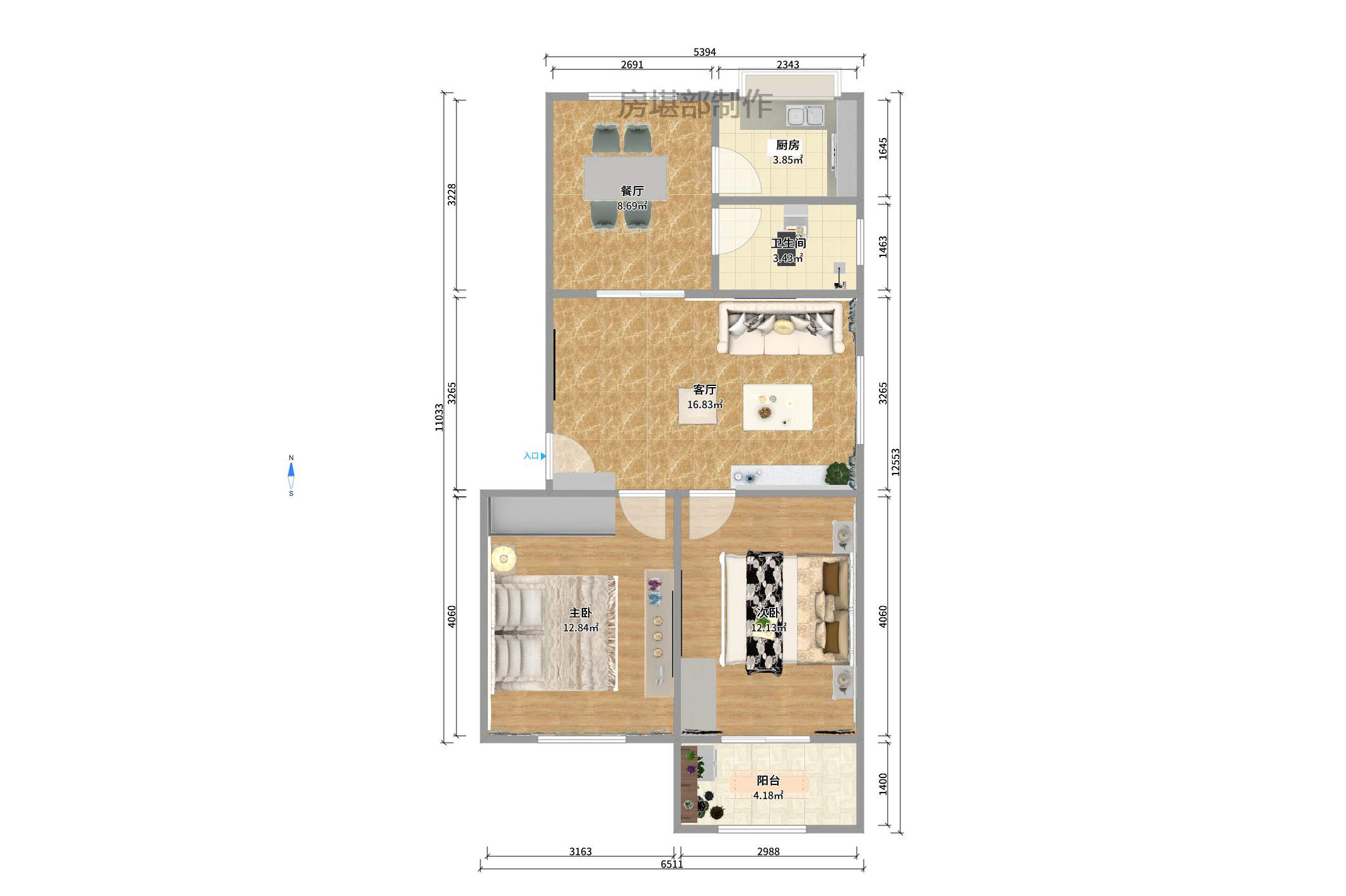 中建五局信和苑一区室内图2