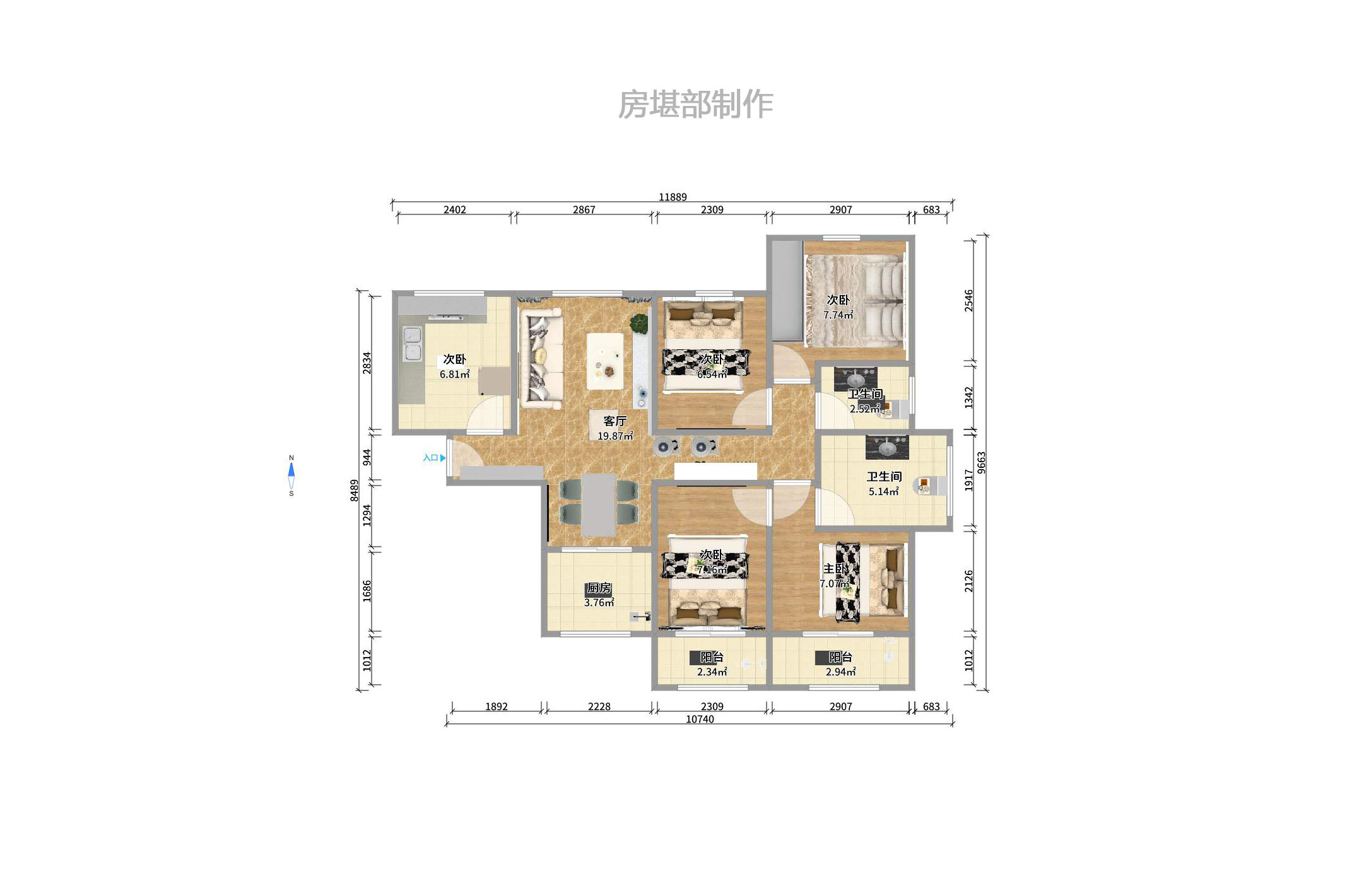 华银园 5室2厅2卫 3200.0元/月 华银园 5室2厅2卫 3200.0元/月户型图
