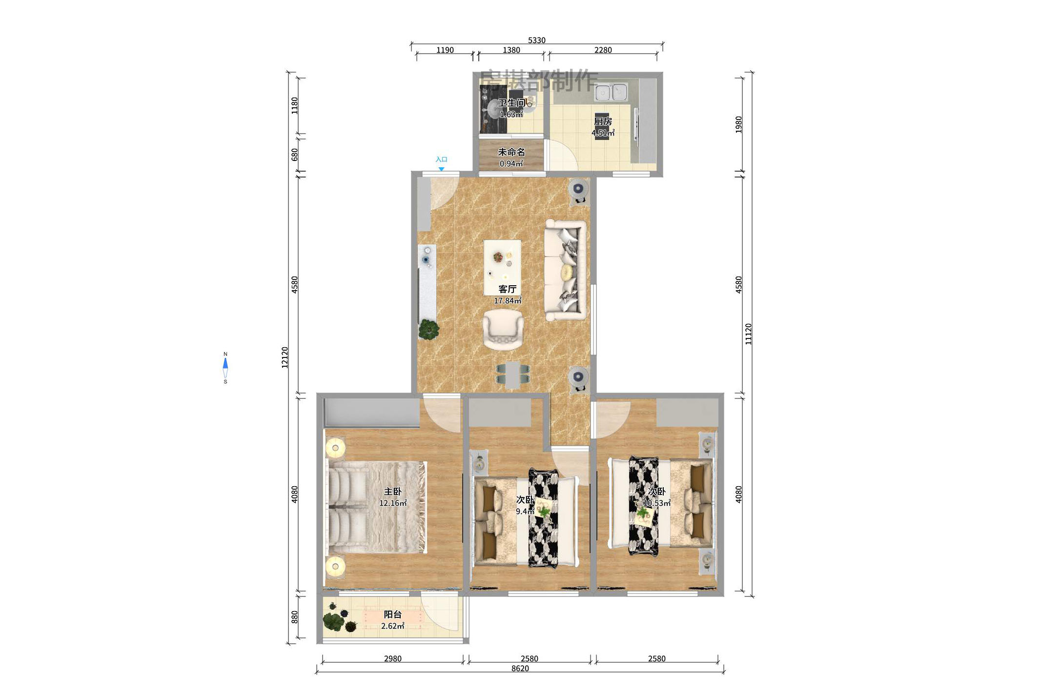 有色冶金研究设计院(浏城桥) 2室1厅1卫 2400.0元/月 有色冶金研究设计院(浏城桥) 2室1厅1卫 2400.0元/月户型图