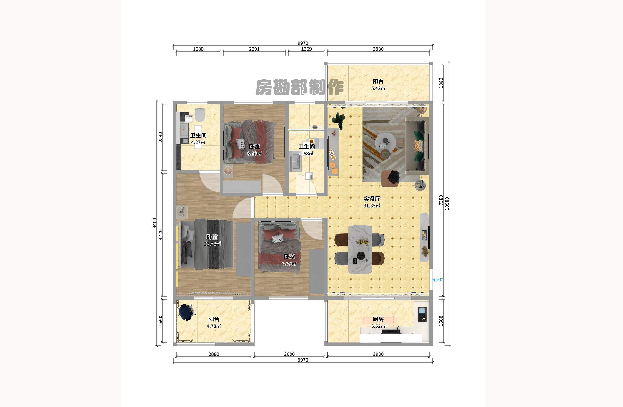星郵小區(qū)室內(nèi)圖2