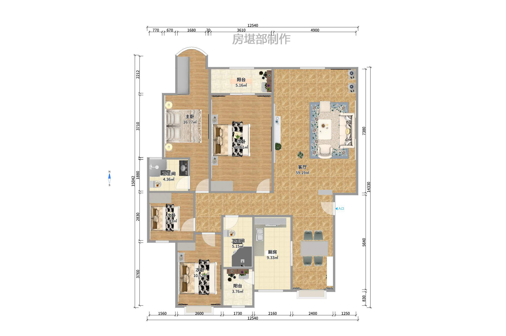 湘龙家园室内图2