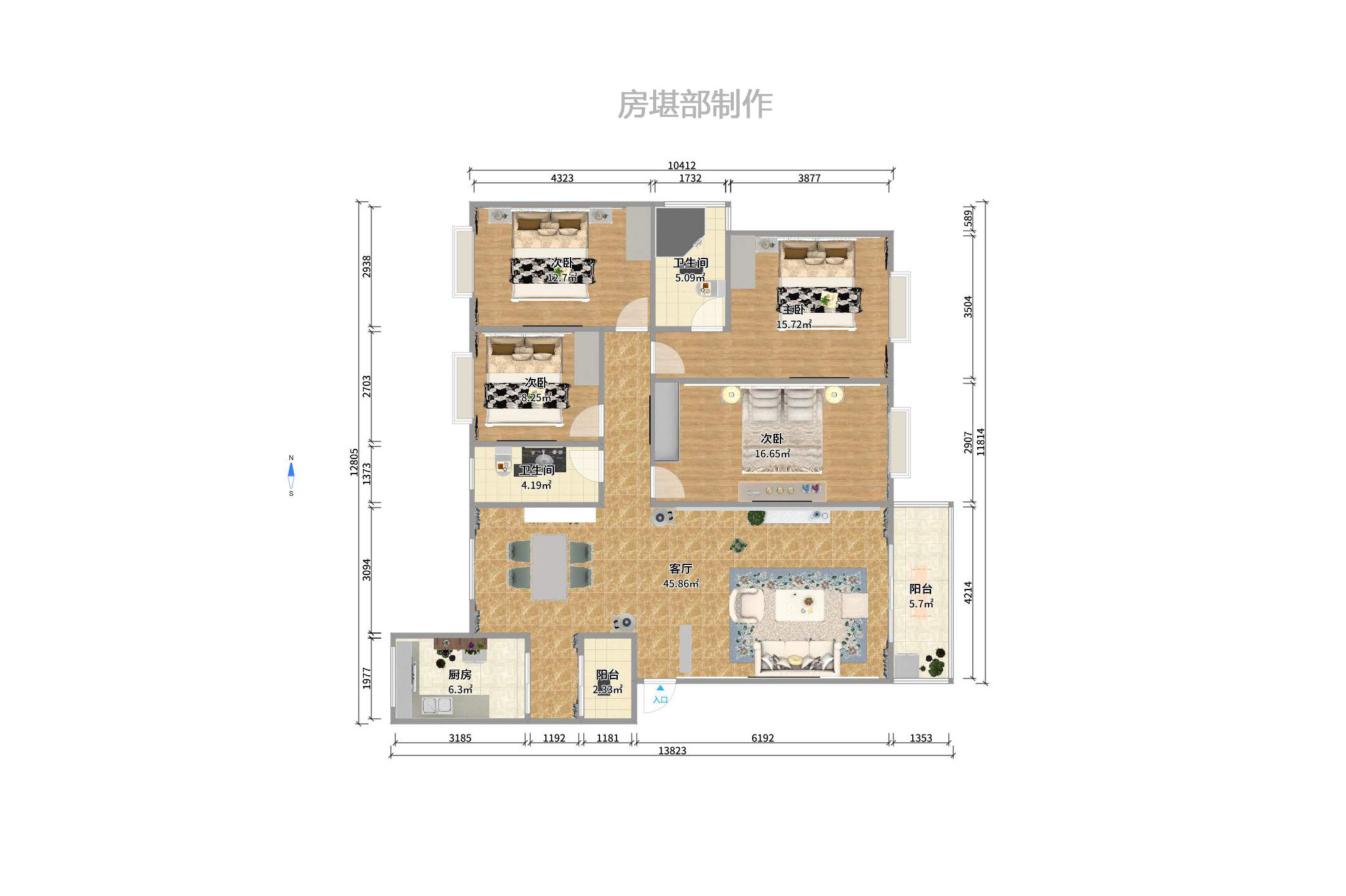 八方小区D区室内图2