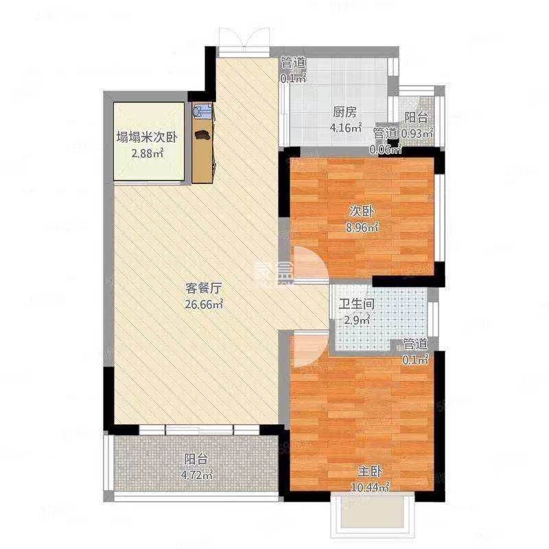 建宁巷散盘  2室2厅1卫    900.0元/月 建宁巷散盘  2室2厅1卫    900.0元/月户型图