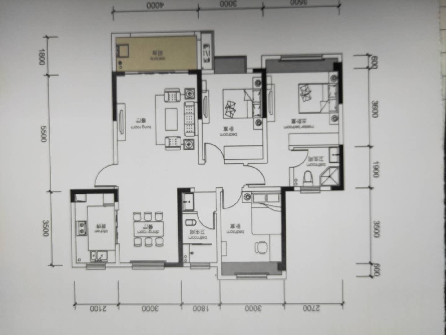 大桃路鑫桃苑安置小区  6室3厅3卫    72.8万 大桃路鑫桃苑安置小区  6室3厅3卫    72.8万户型图