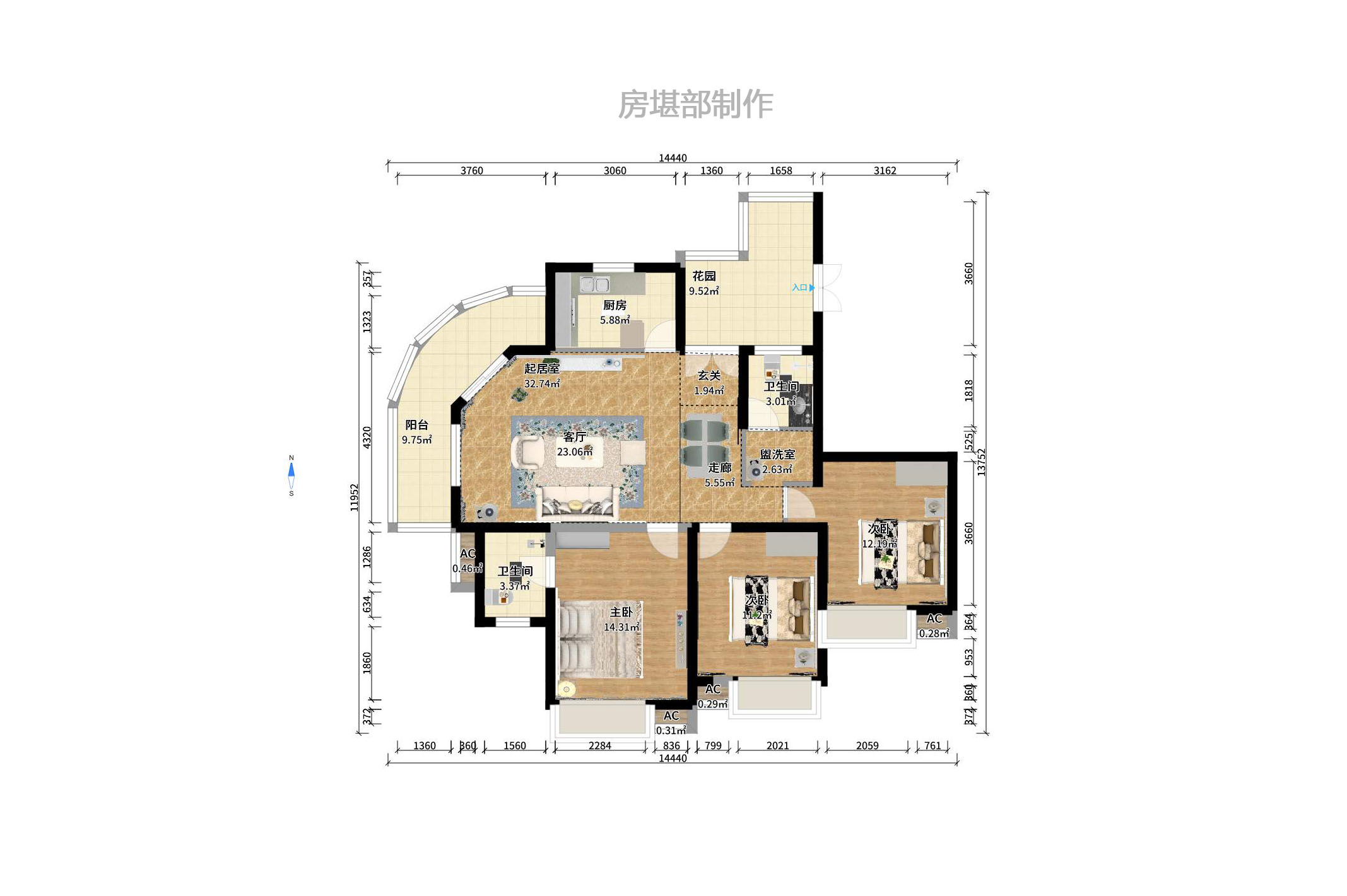 湘江世纪城悦江苑室内图2
