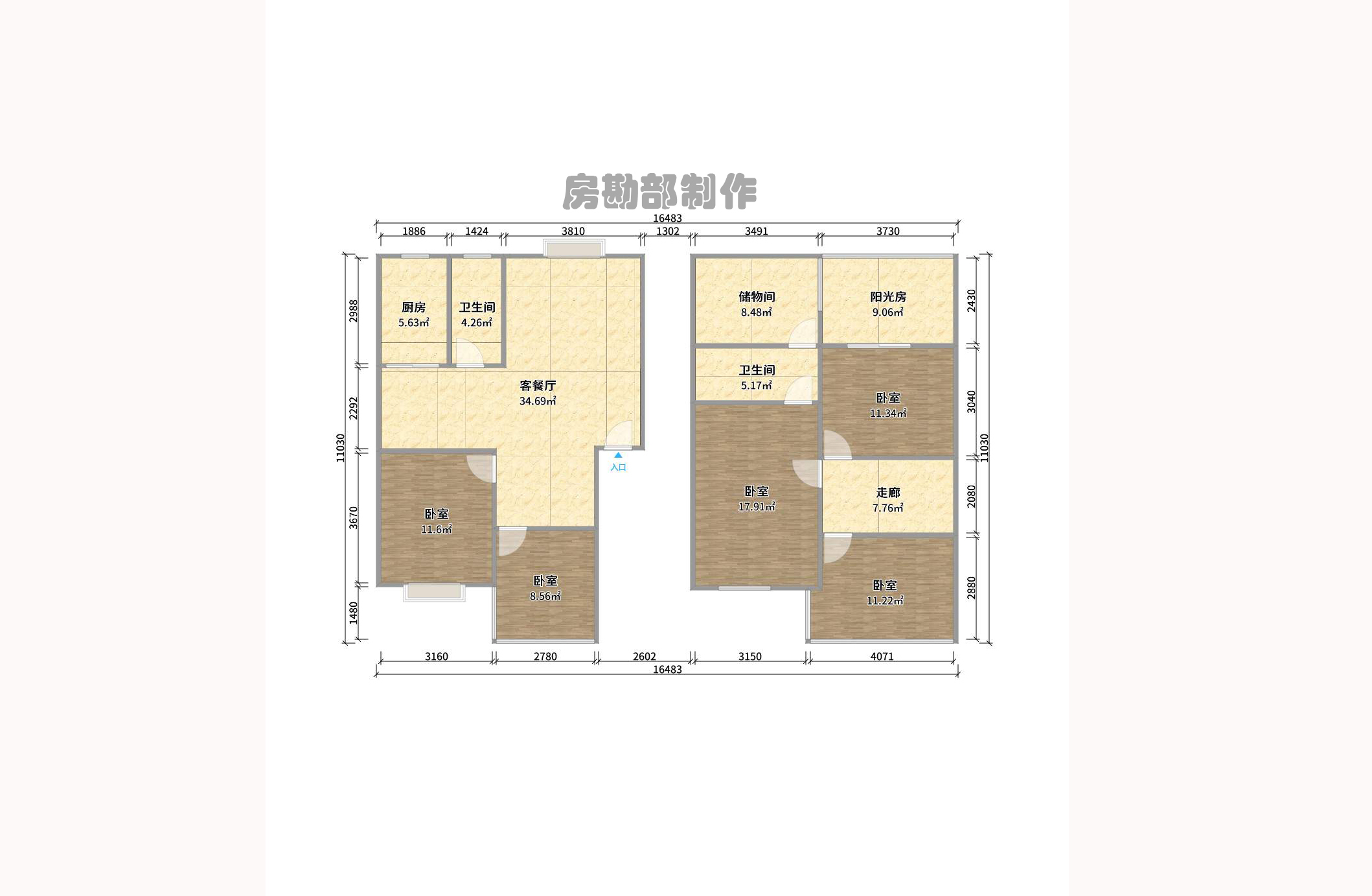 新星小區(qū)室內(nèi)圖2