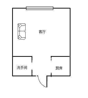 东融大厦  2室2厅1卫   1700.00元/月户型图