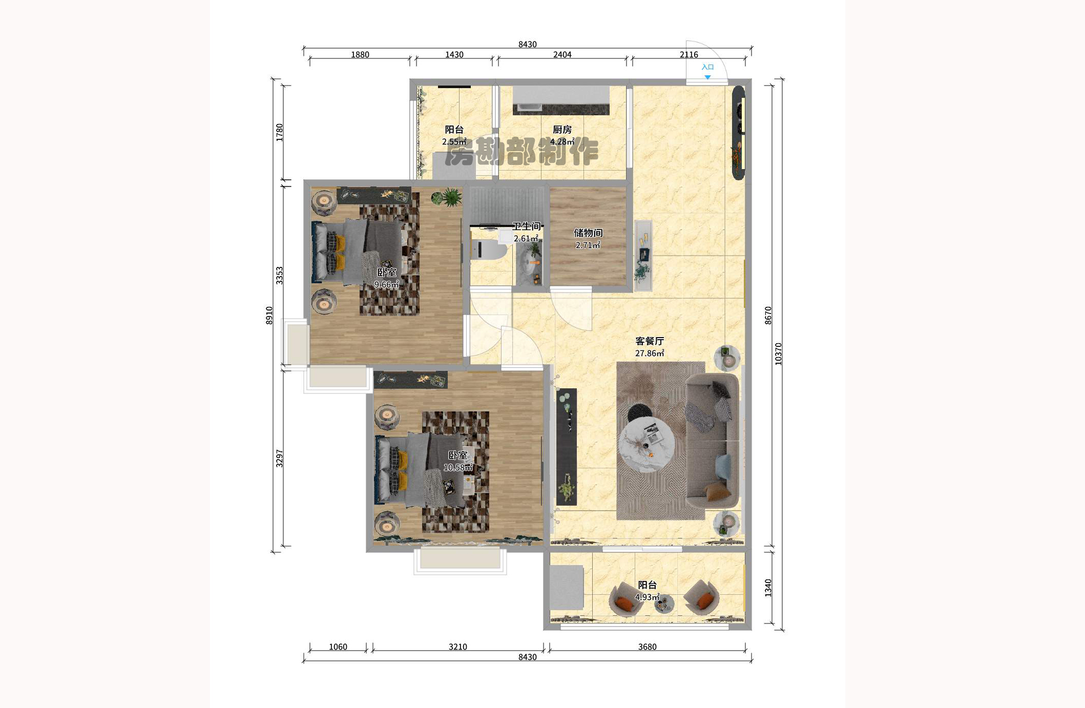 月湖兰庭 2室2厅1卫 2300.0元/月 月湖兰庭 2室2厅1卫 2300.0元/月户型图
