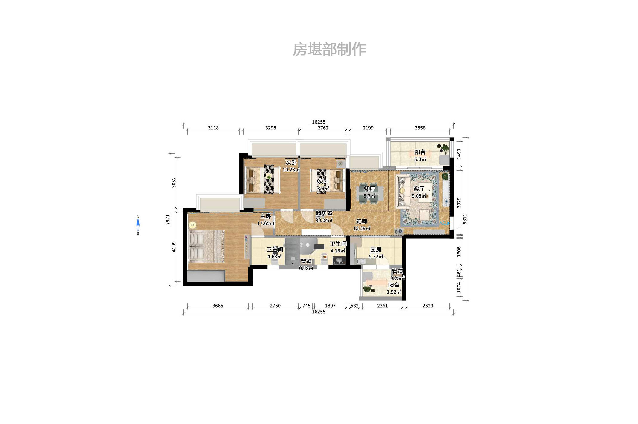 恒大绿洲  3室2厅2卫    2800.0元/月 恒大绿洲  3室2厅2卫    2800.0元/月户型图