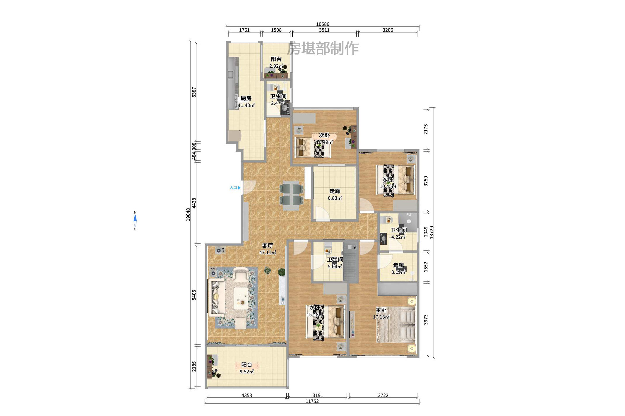 建鸿达华都(华都小户型及大华写字楼) 4室2厅3卫 7000.0元/月 建鸿达华都(华都小户型及大华写字楼) 4室2厅3卫 7000.0元/月户型图