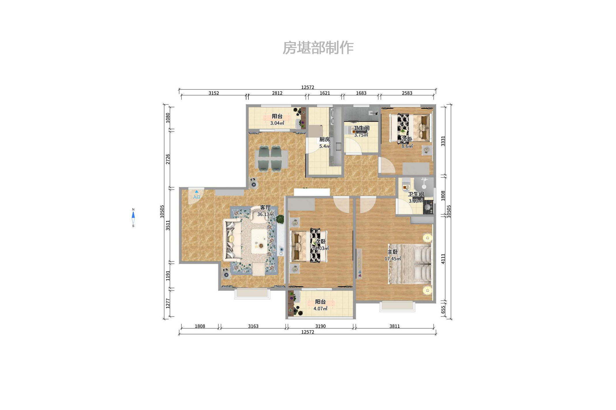 旺景园室内图2
