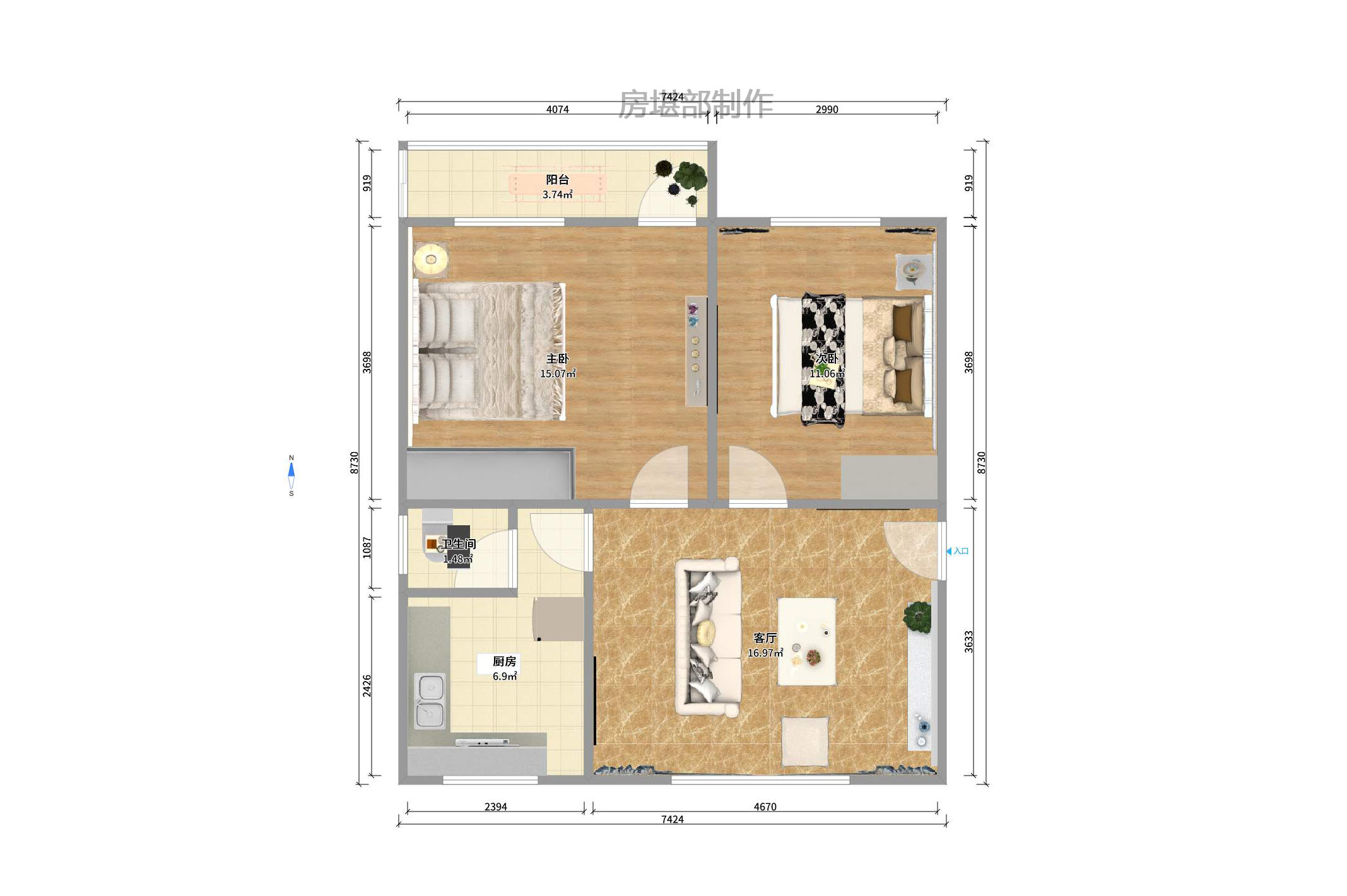 中建五局信和苑一区室内图2
