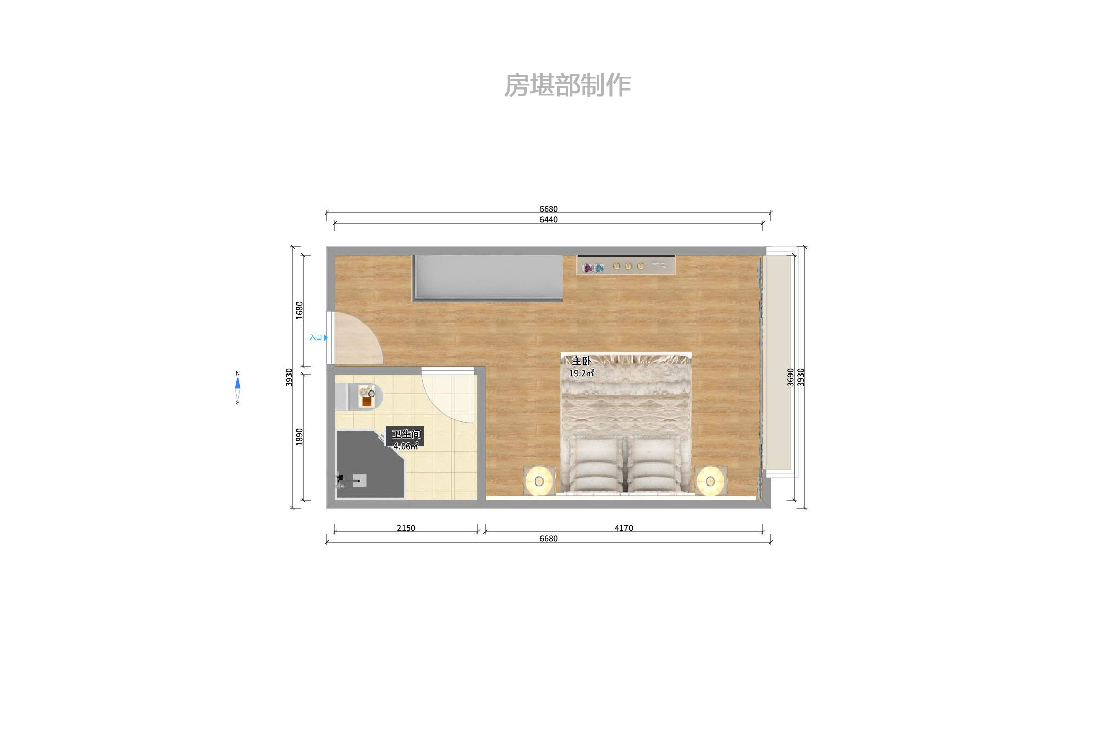 远洋外滩壹号  1室1厅1卫   77.80万户型图