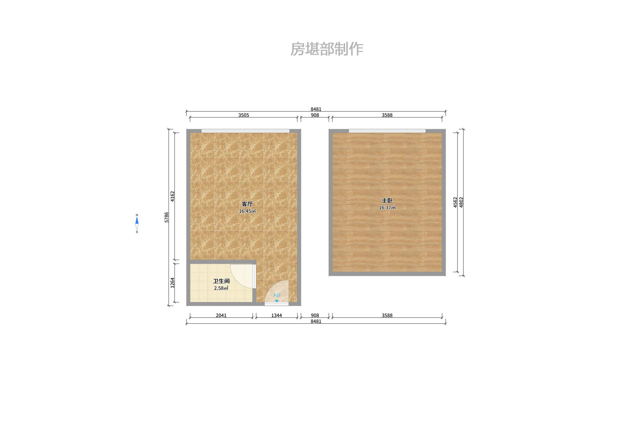 四季美景一、二期 1室0厅0卫 1000.0元/月 四季美景一、二期 1室0厅0卫 1000.0元/月户型图