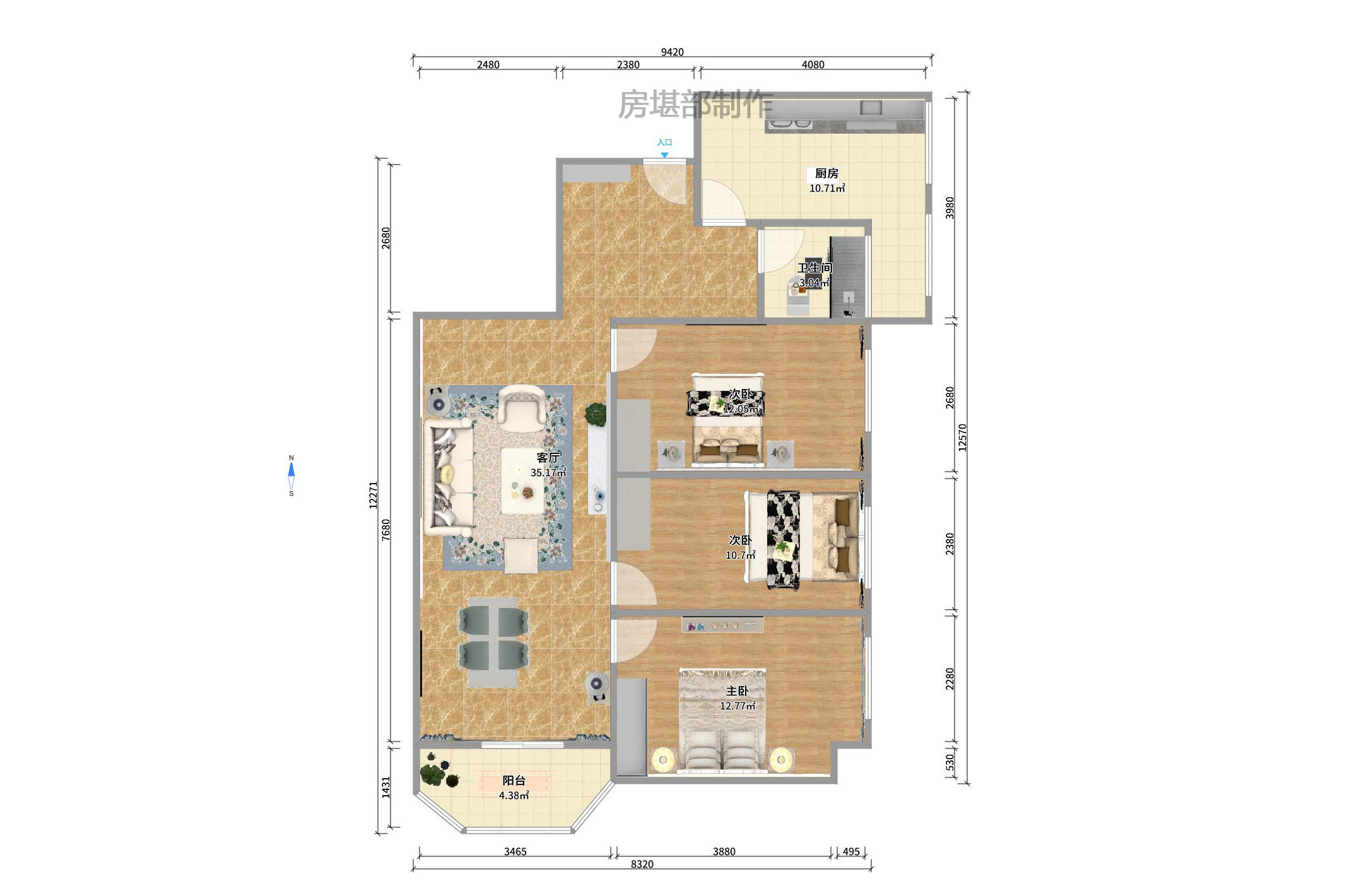 东成大厦 2室1厅1卫 3200.0元/月 东成大厦 2室1厅1卫 3200.0元/月户型图