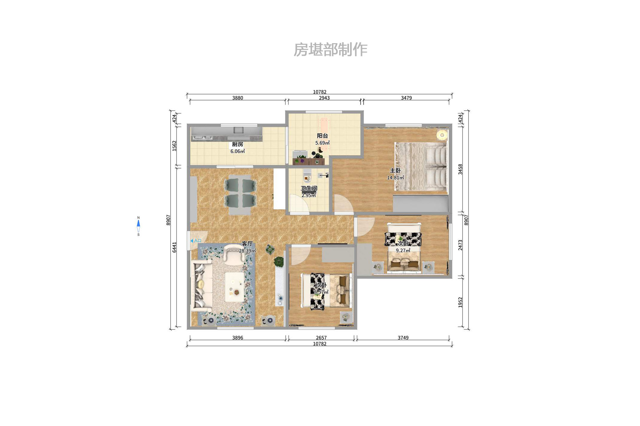 森林公园壹号(森林雅苑) 3室2厅1卫 2000.0元/月 森林公园壹号(森林雅苑) 3室2厅1卫 2000.0元/月户型图