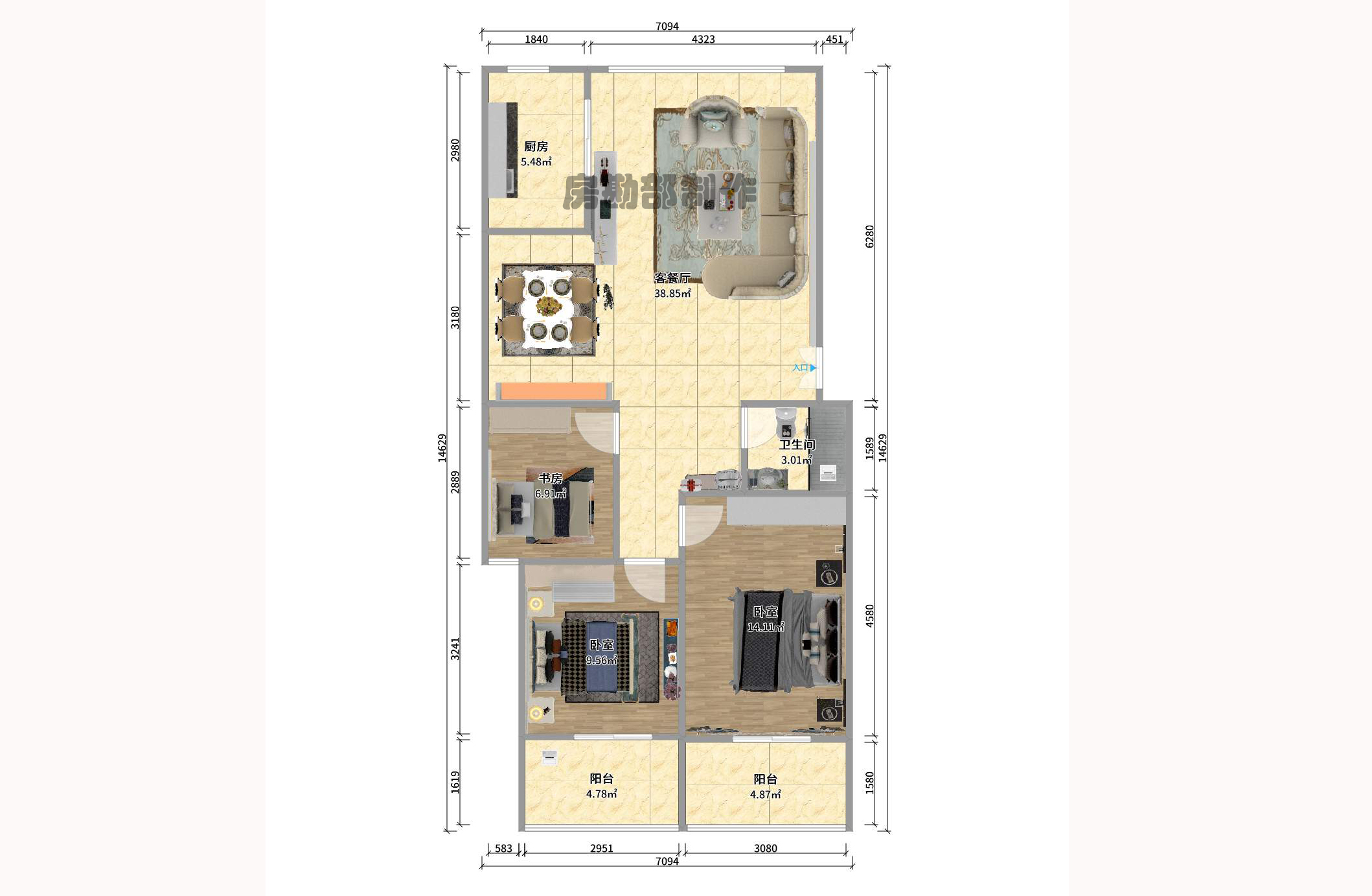 安全厅宿舍阳光小区(湘湖渔场阳光小区) 3室2厅1卫 2200.0元/月 安全厅宿舍阳光小区(湘湖渔场阳光小区) 3室2厅1卫 2200.0元/月户型图