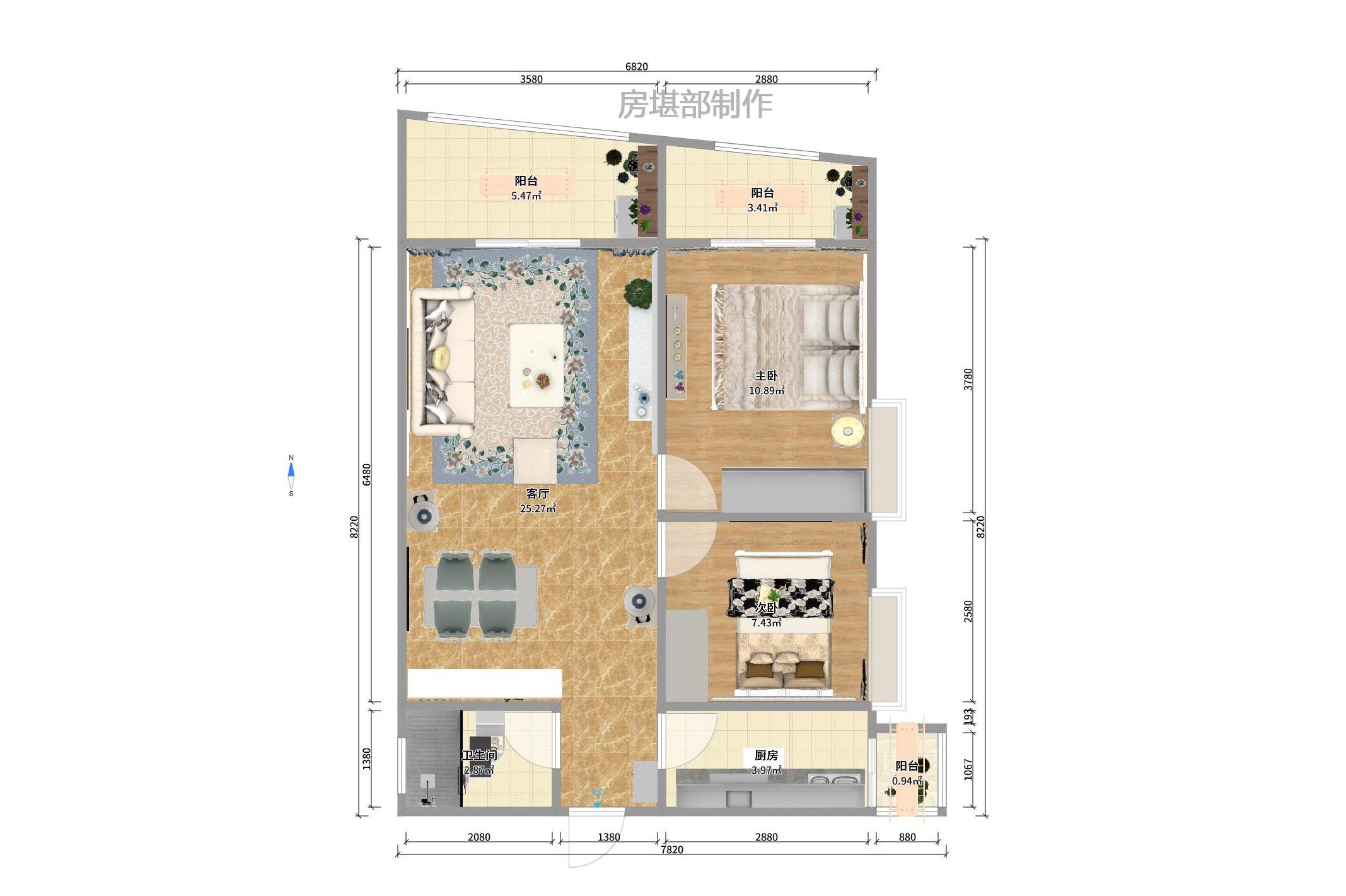 兴威名座  2室2厅1卫    2500.0元/月 兴威名座  2室2厅1卫    2500.0元/月户型图
