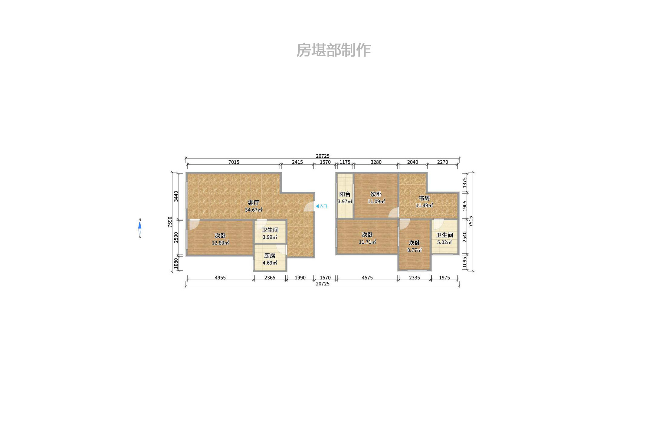 兰亭峰景 3室2厅1卫 5500.0元/月 兰亭峰景 3室2厅1卫 5500.0元/月户型图