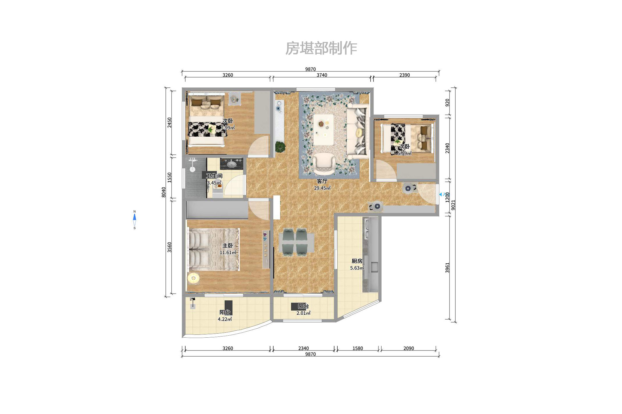 天驕福邸室內(nèi)圖2