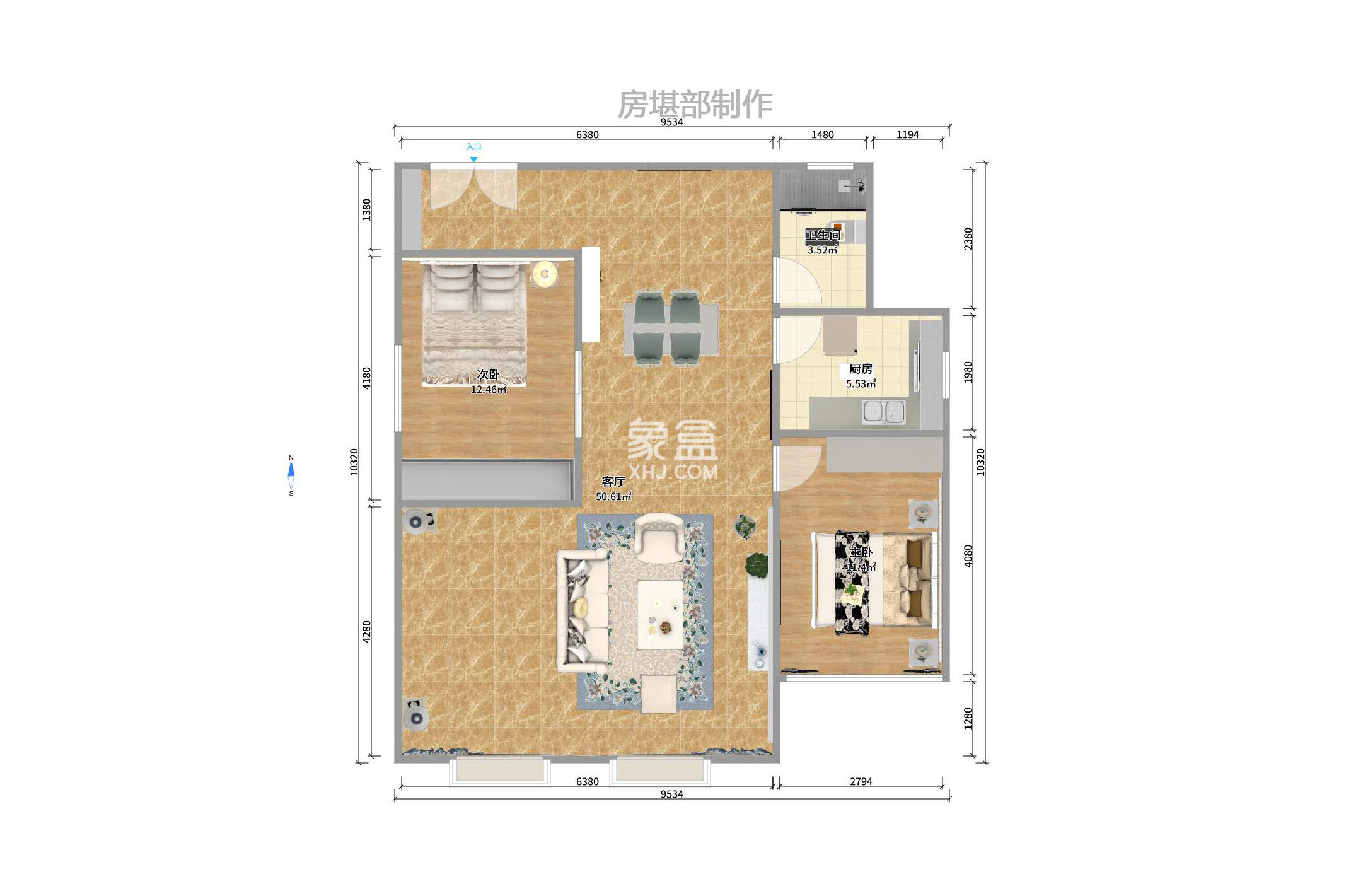 万象新天   122.0㎡      3500.0元/月小区图