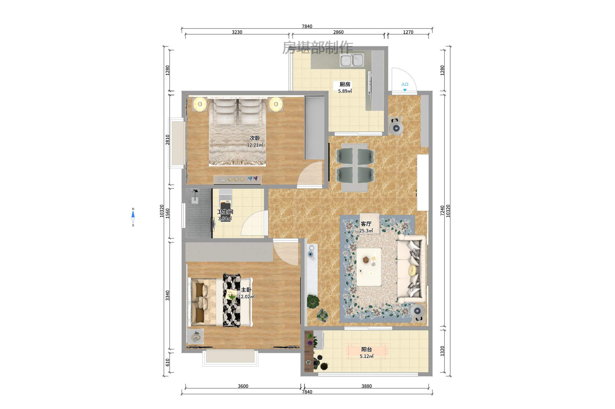 标志浪漫满屋(枫景公寓) 标志浪漫满屋(枫景公寓)室内图2