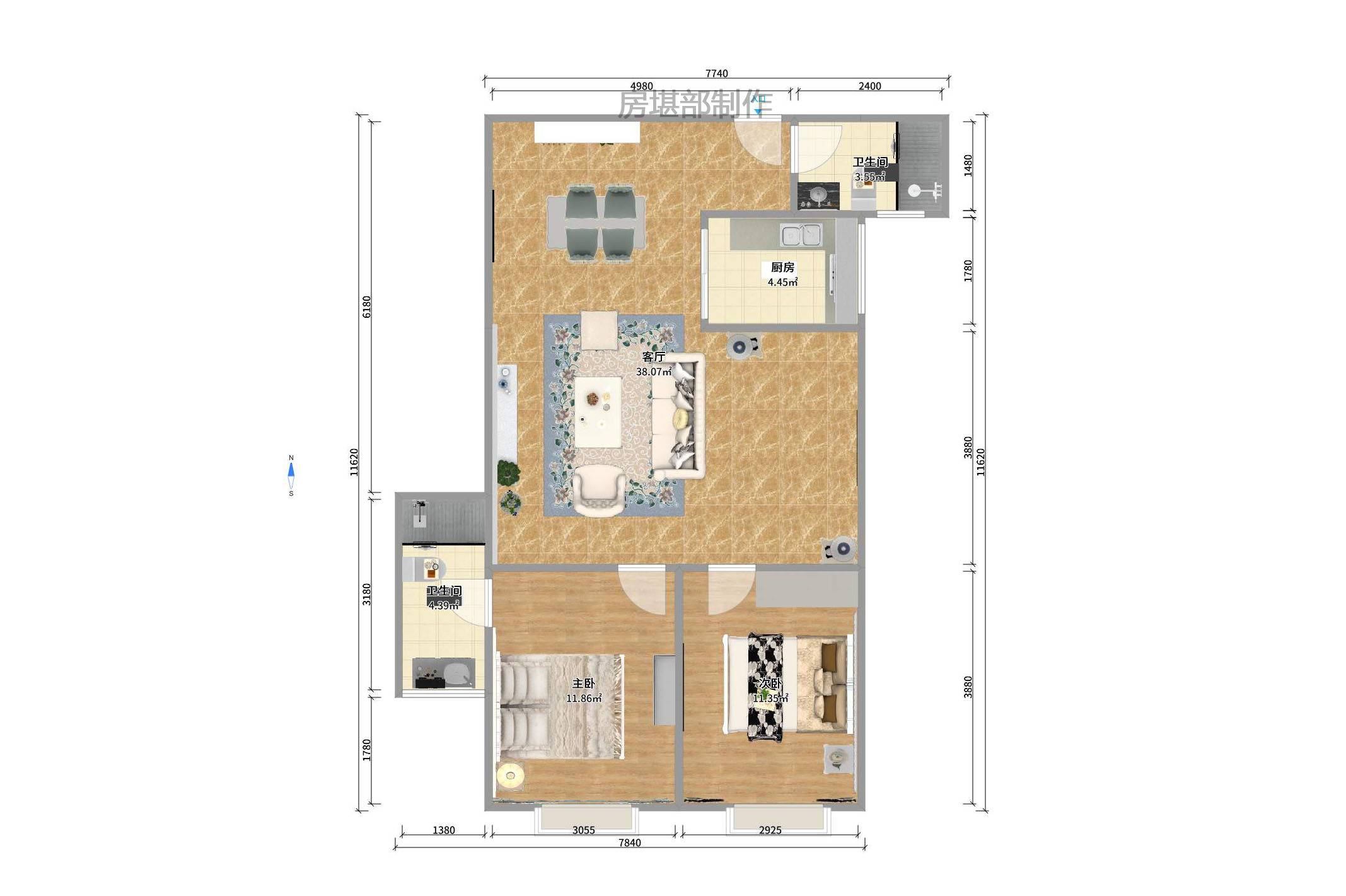 省建设厅宿舍 省建设厅宿舍室内图2