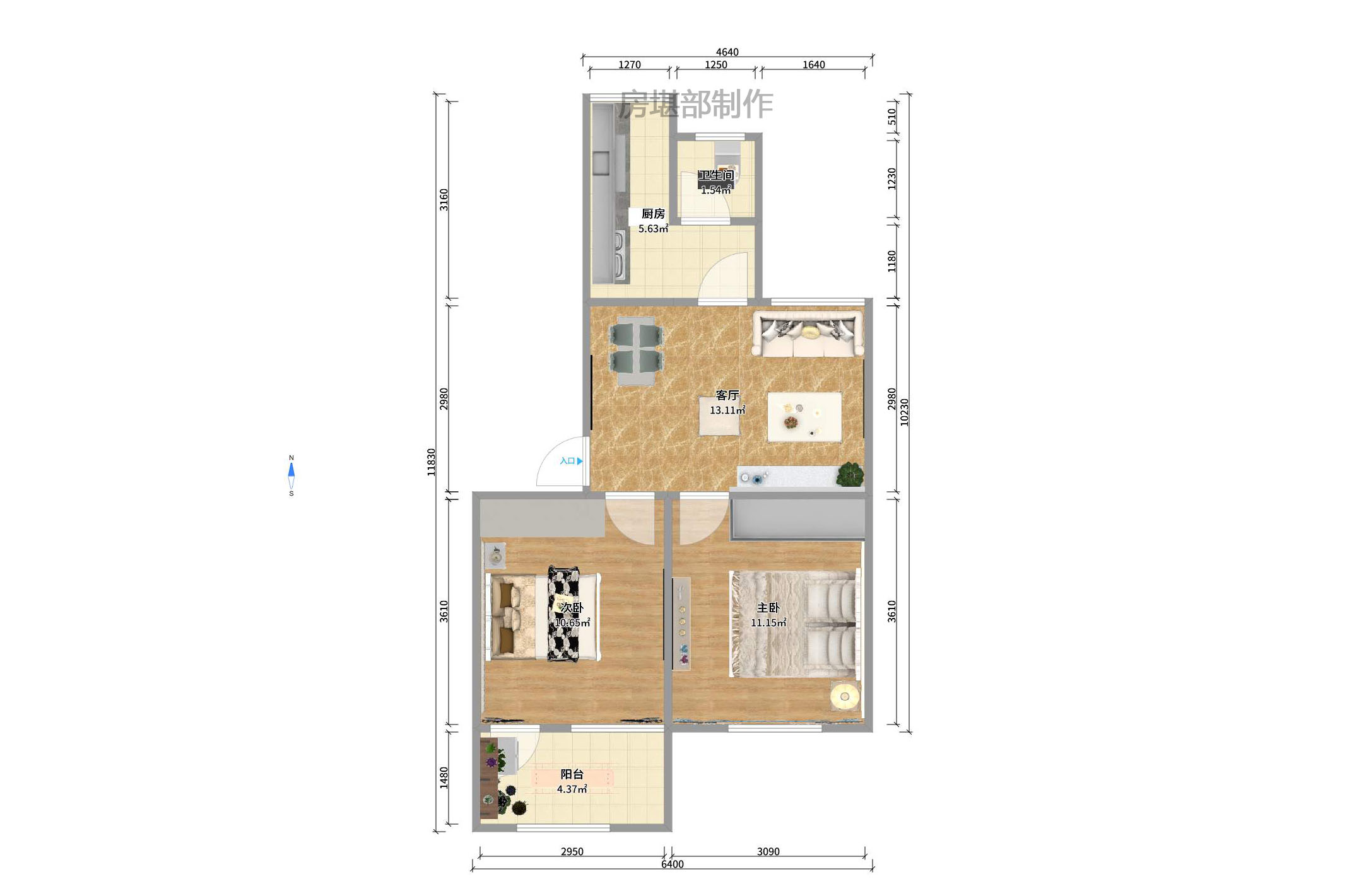 中石化西南石油局单位房(中南石油局四普基地花园小区) 中石化西南石油局单位房(中南石油局四普基地花园小区)室内图2