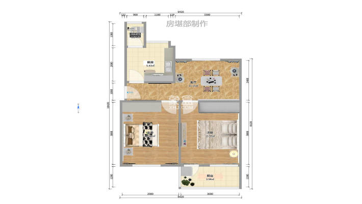 马王堆疗养院单位房 马王堆疗养院单位房室内图2