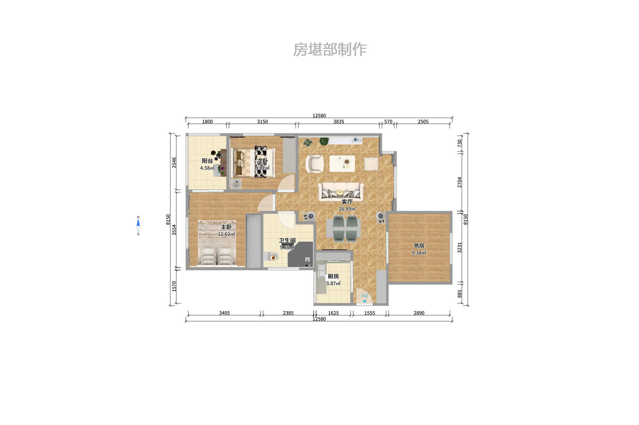 濱江君悅香邸室內(nèi)圖2