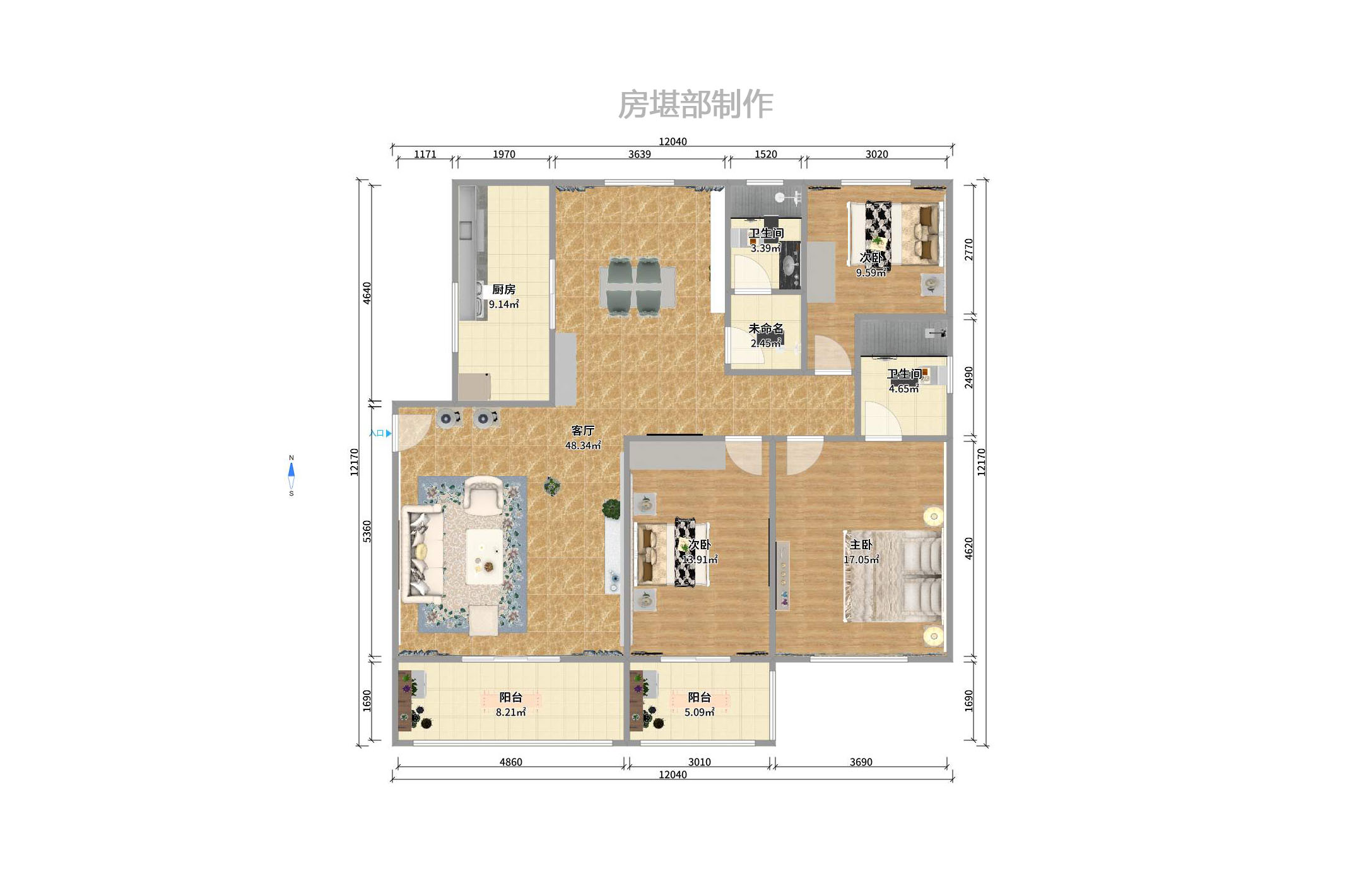 金峰小區(qū)南院室內(nèi)圖2