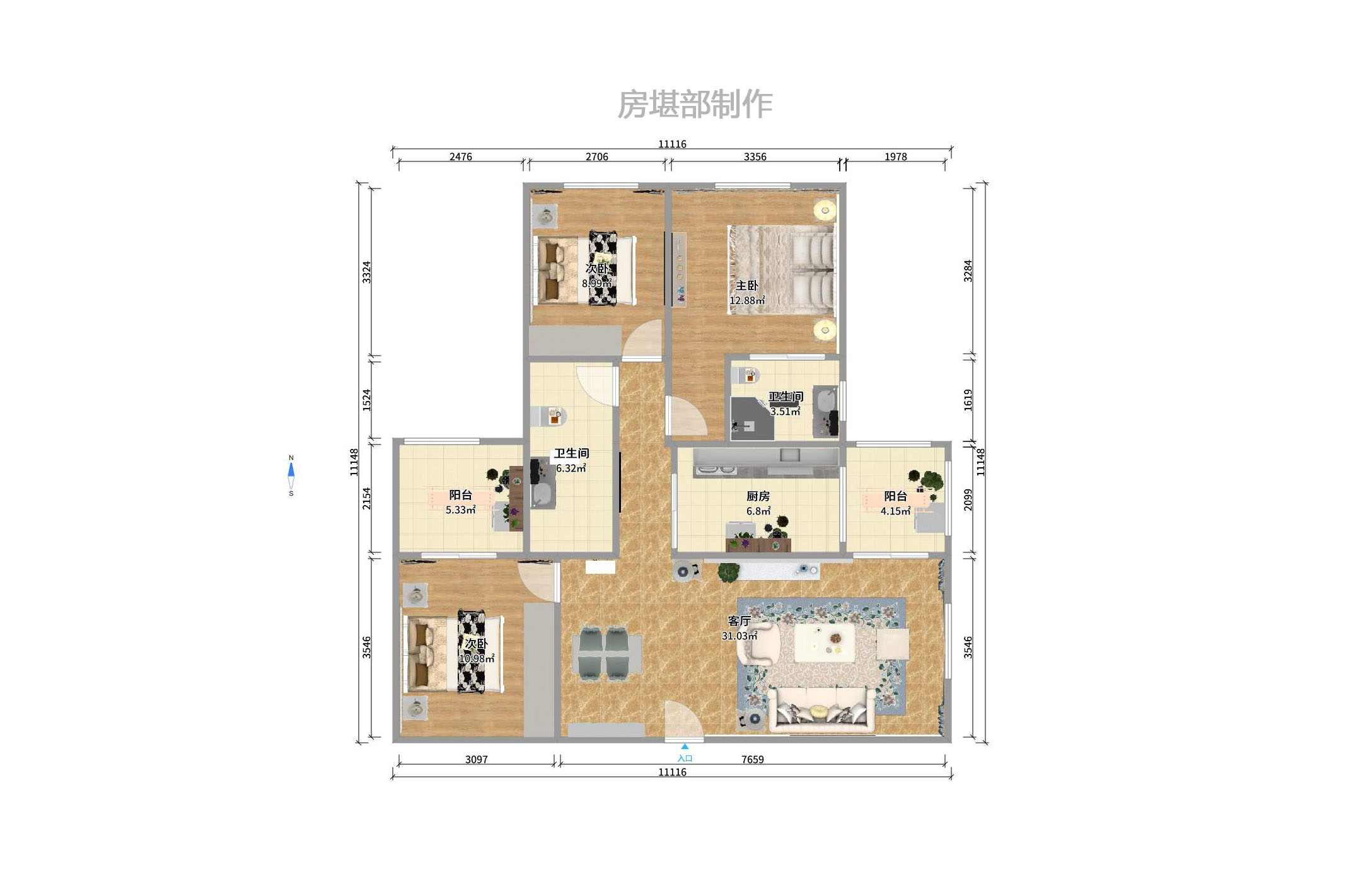 森林公园壹号(森林雅苑) 森林公园壹号(森林雅苑)室内图2