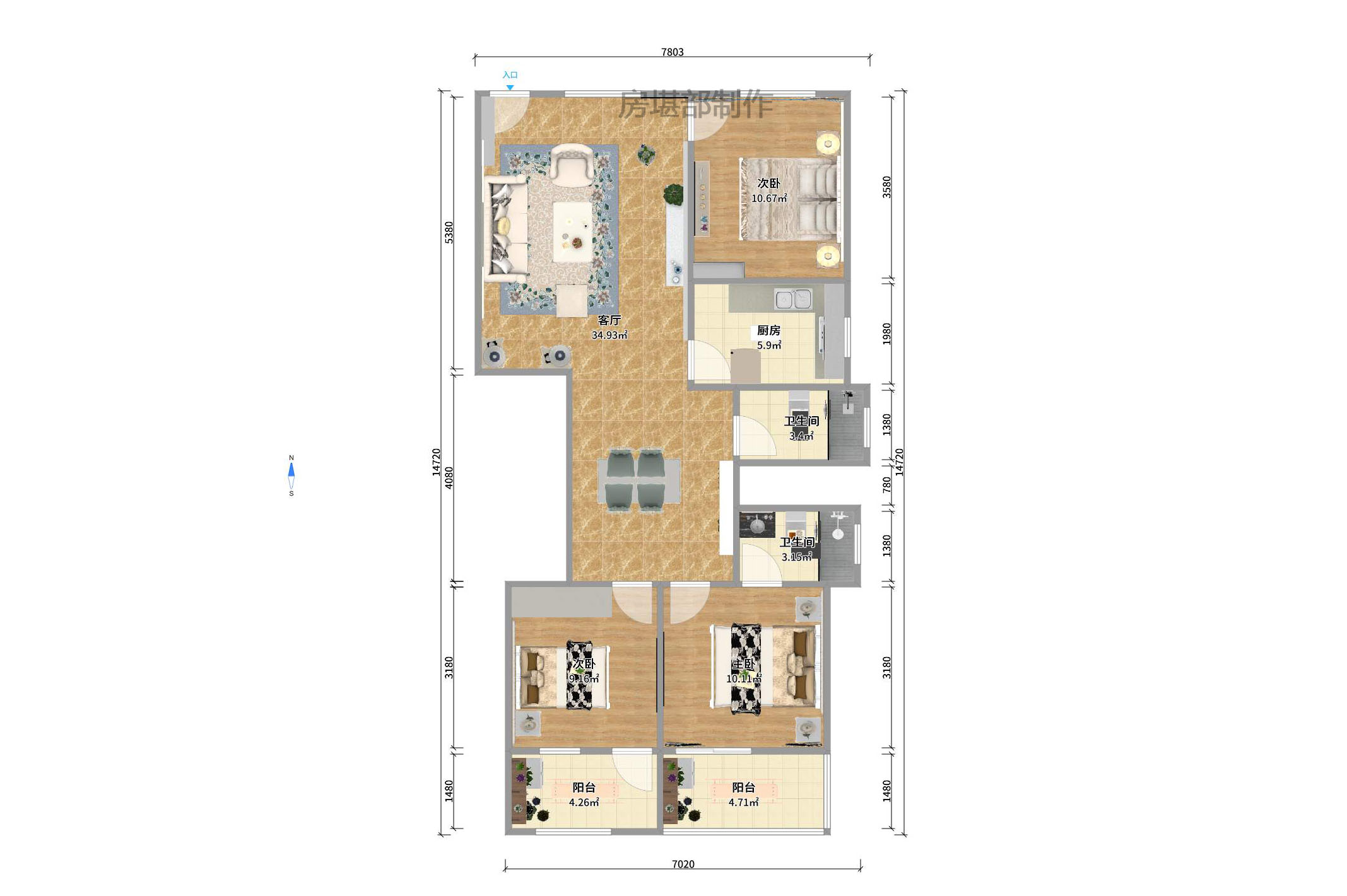 市一医院宿舍 市一医院宿舍室内图2