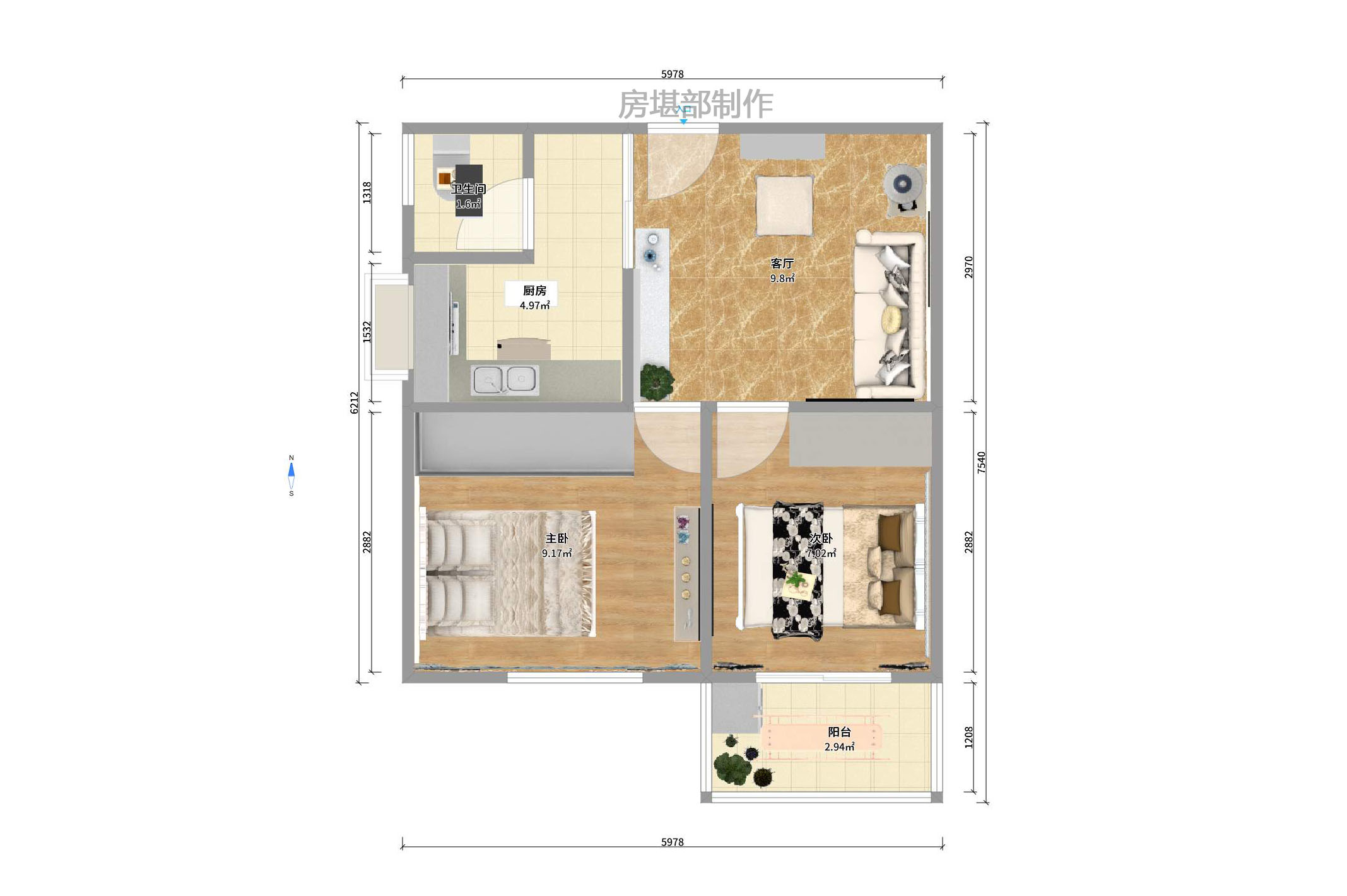 中建五局信和苑一区室内图2