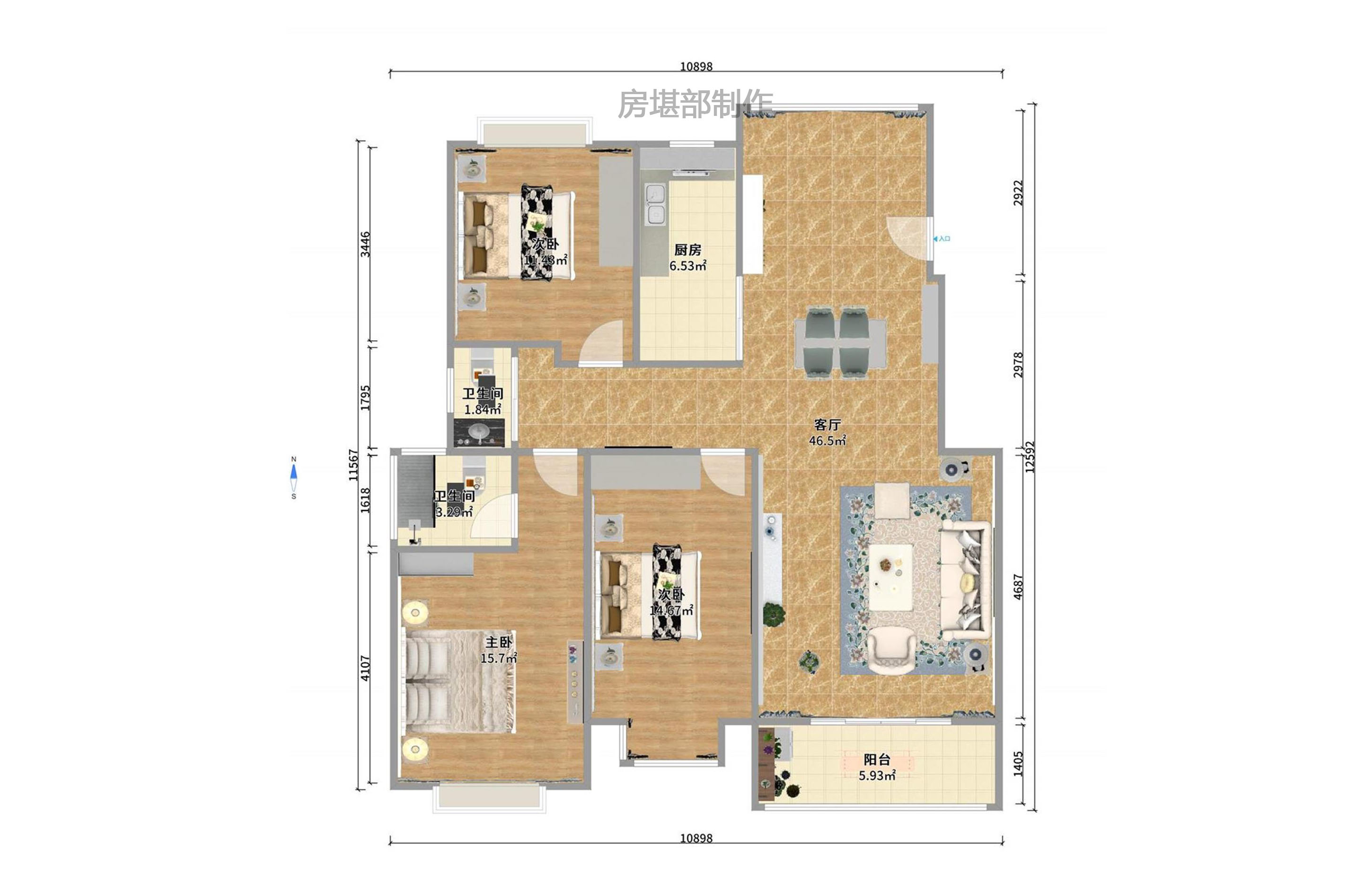 中建麓山和苑室內(nèi)圖2