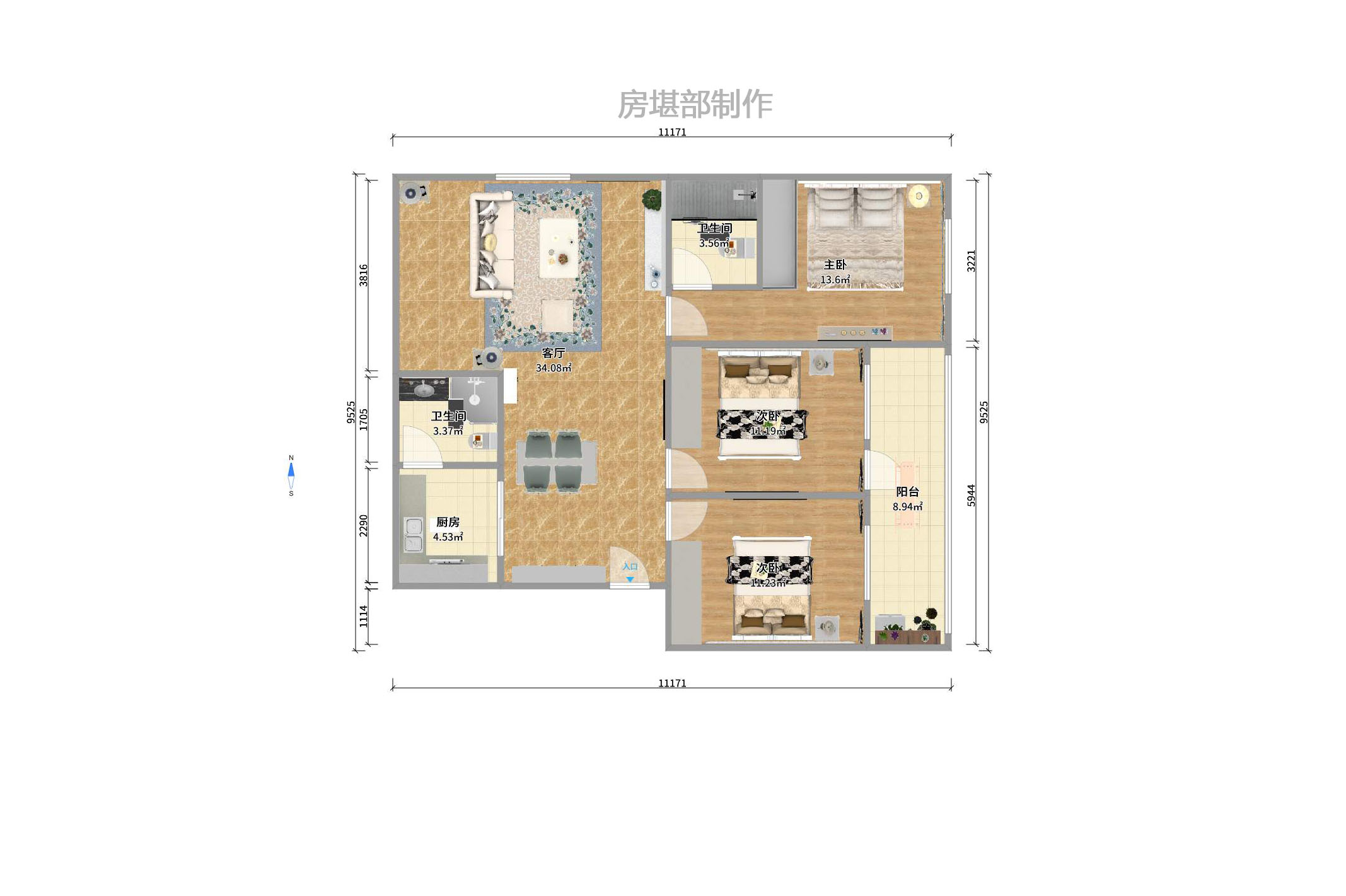 百姓家園室內(nèi)圖2