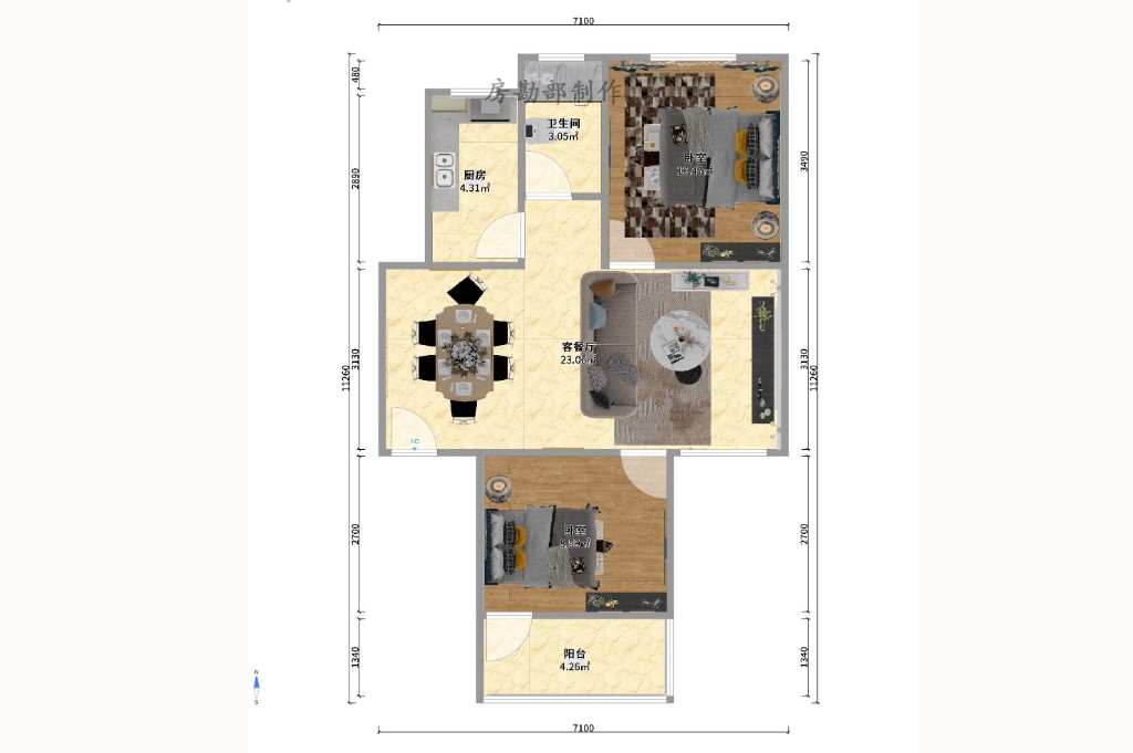 省建三公司室内图2