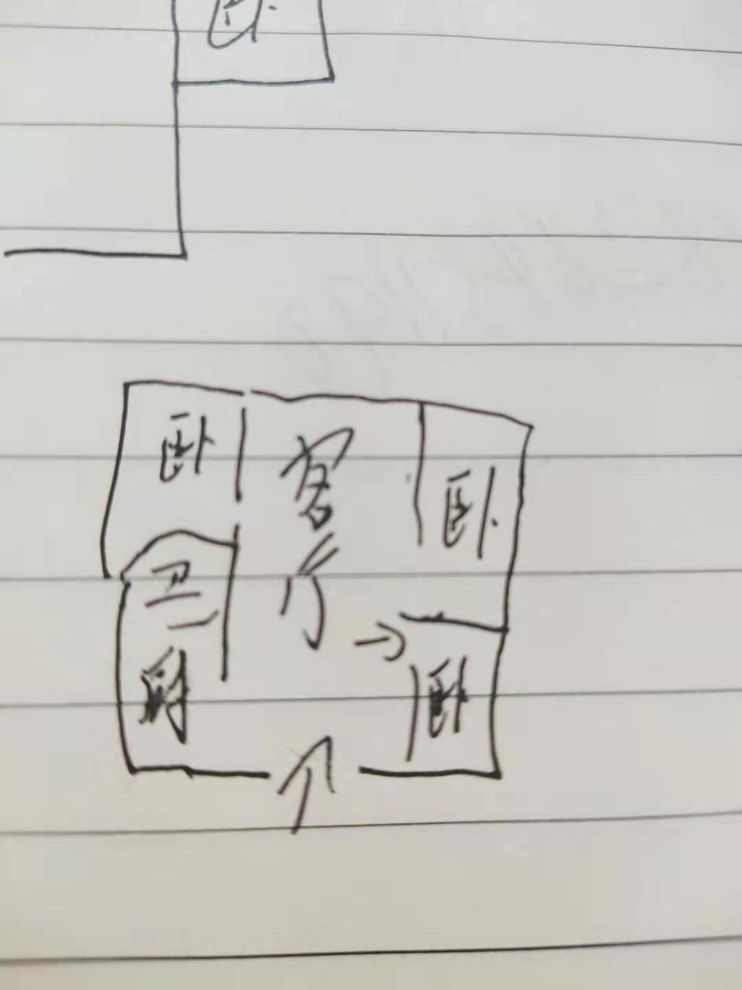 金谷市场  3室1厅1卫    650.0元/月户型图