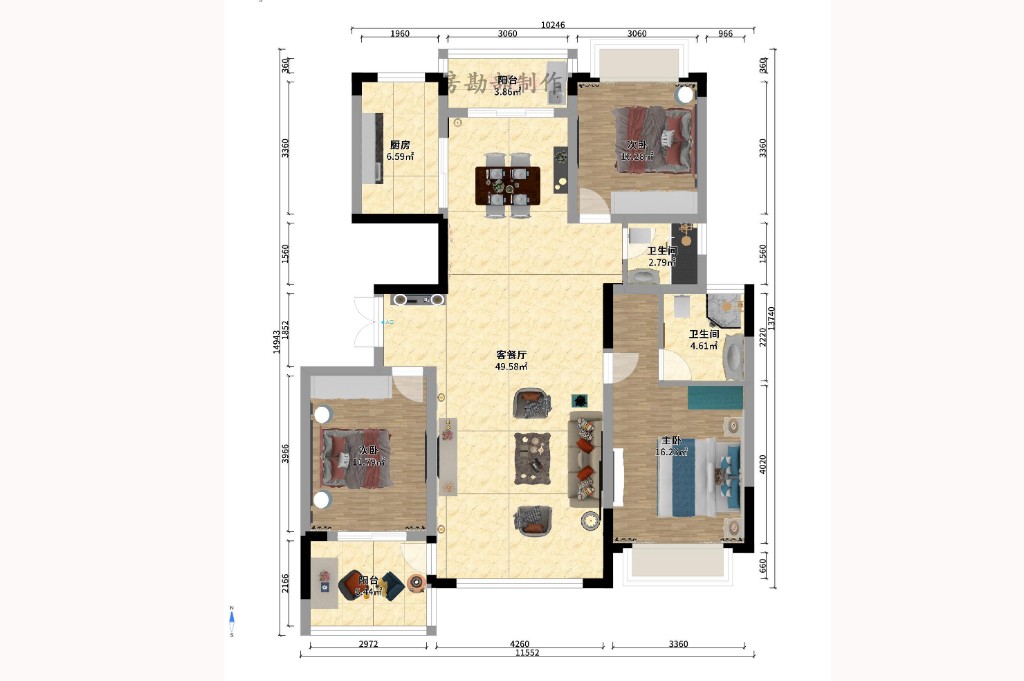 科大佳园北苑 科大佳园北苑室内图2