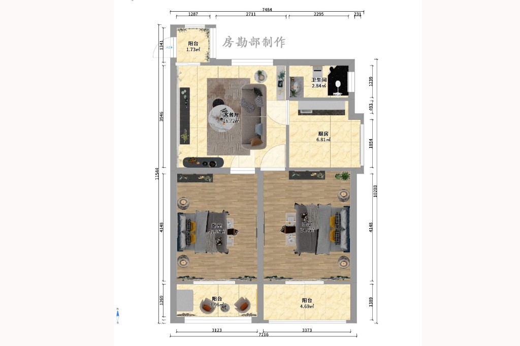 白沙啤酒公寓室内图2