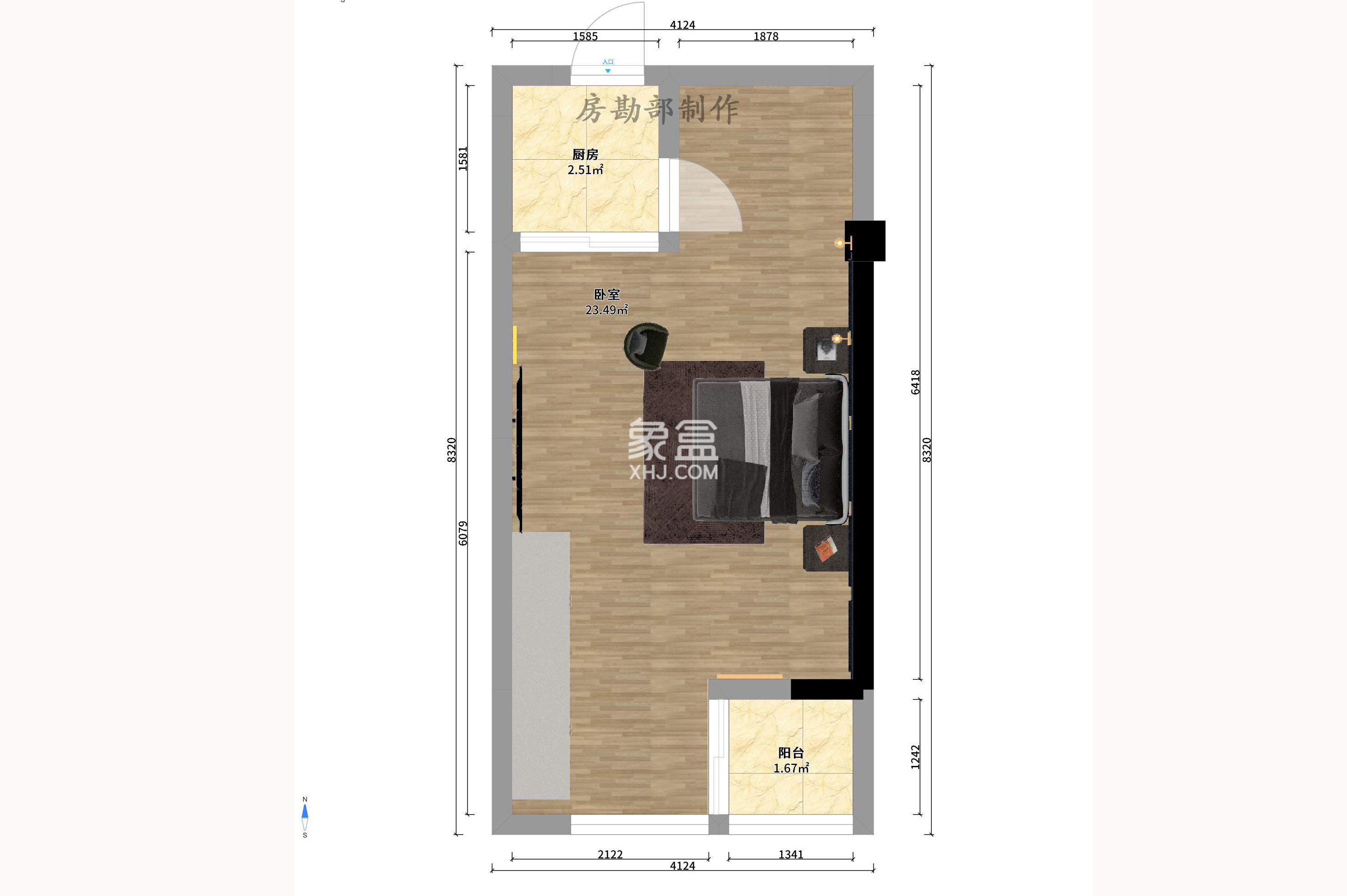 2076至高點  1室1廳1衛(wèi)   25.00萬