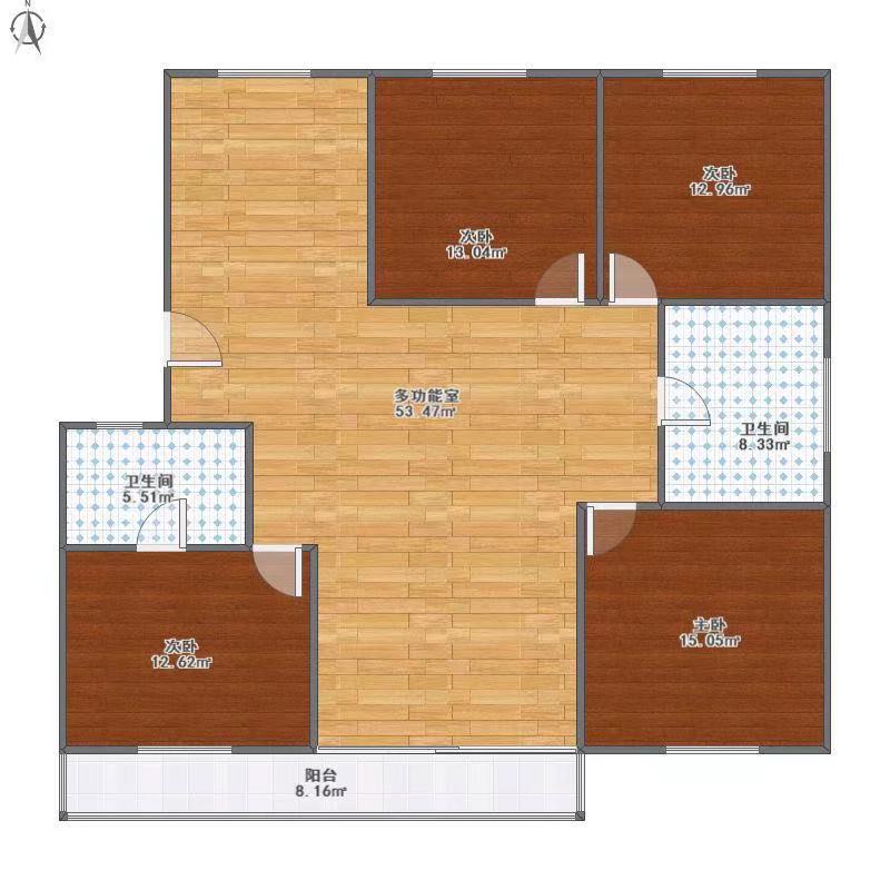 碧桂园豪园 3室2厅1卫 90.0万 碧桂园豪园 3室2厅1卫 90.0万户型图