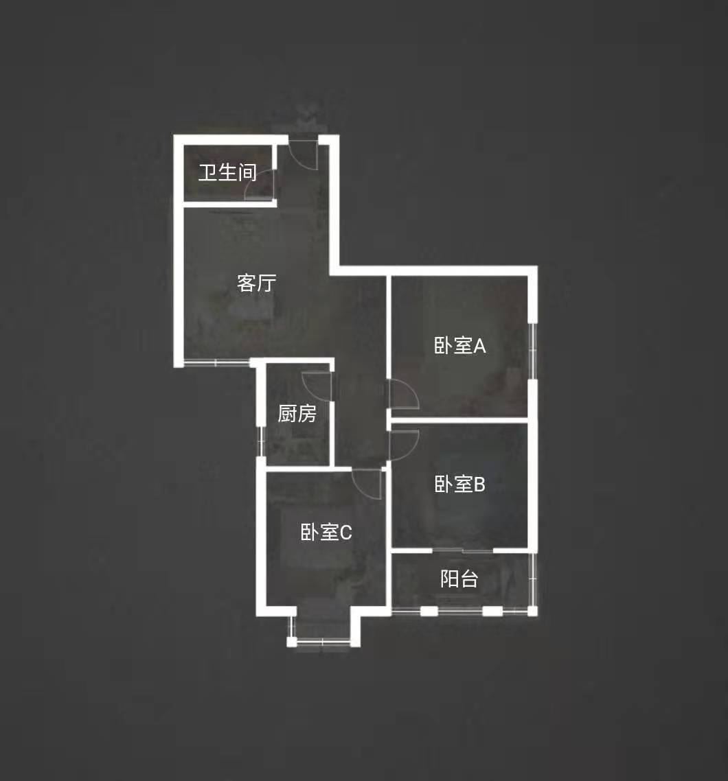 天都佳苑  3室2厅1卫   130.00万户型图