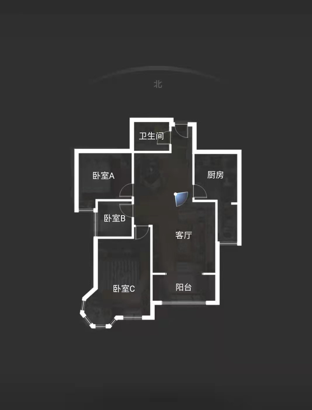 中冶一曲江山  2室2厅1卫   270.00万户型图