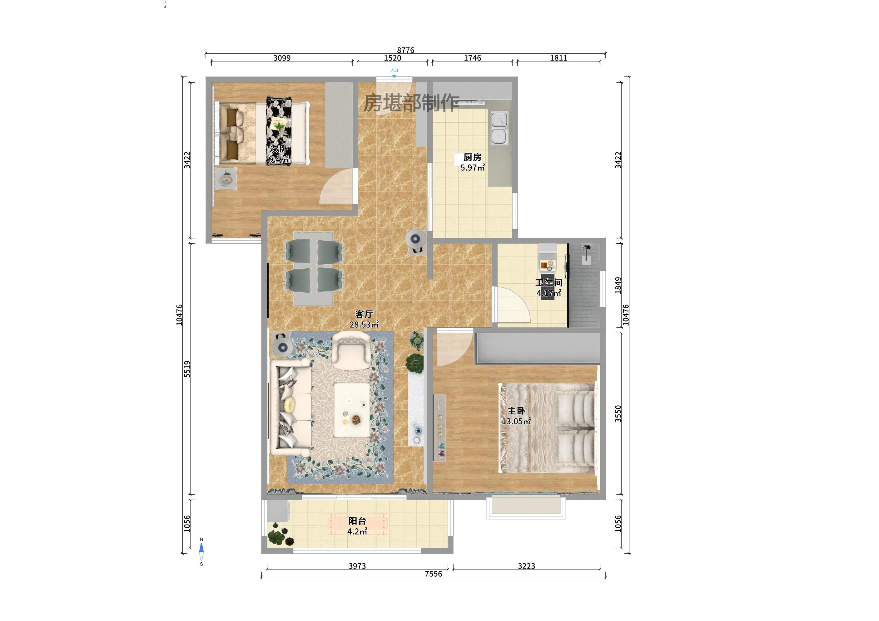 鸿基橄榄君庭  2室2厅1卫    2100.0元/月 鸿基橄榄君庭  2室2厅1卫    2100.0元/月户型图