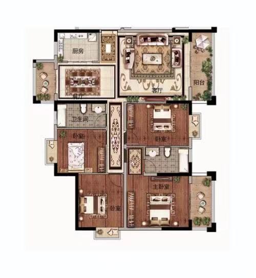 弘星大厦  3室2厅2卫    100.0万 弘星大厦  3室2厅2卫    100.0万户型图